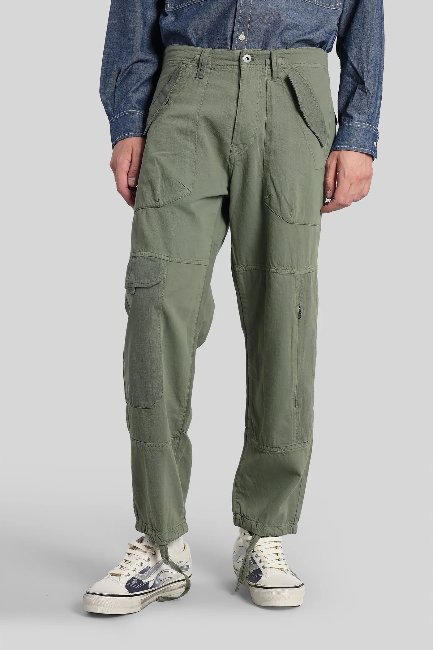Rr32 Pants in green cotton