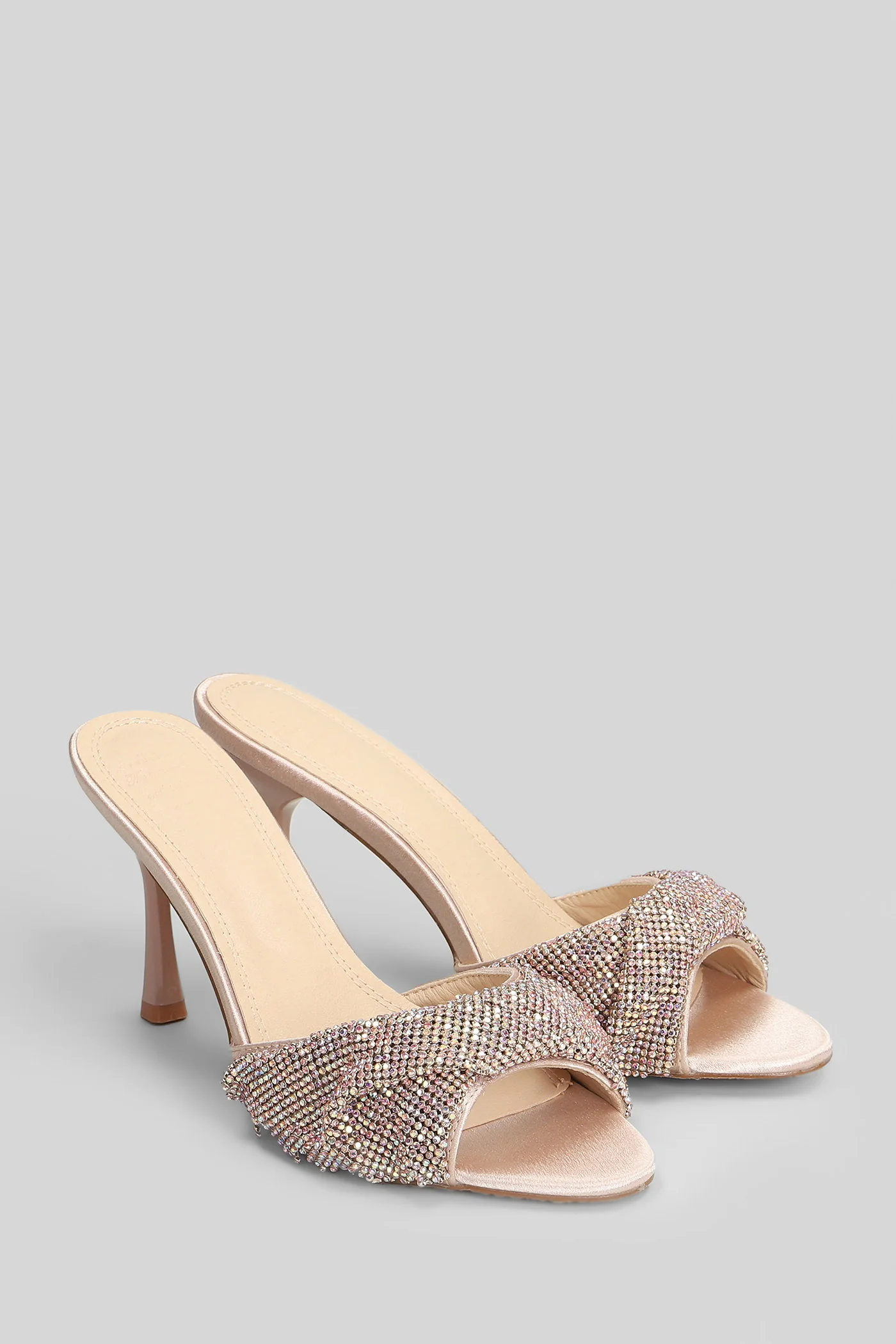 Canberra Sandals in powder satin