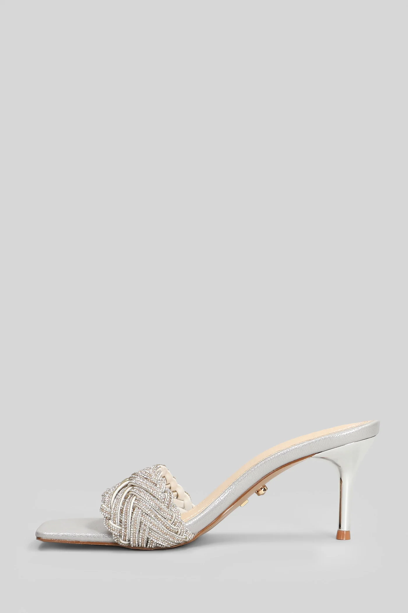 Sorgeta Sandals in silver leather - Image 3