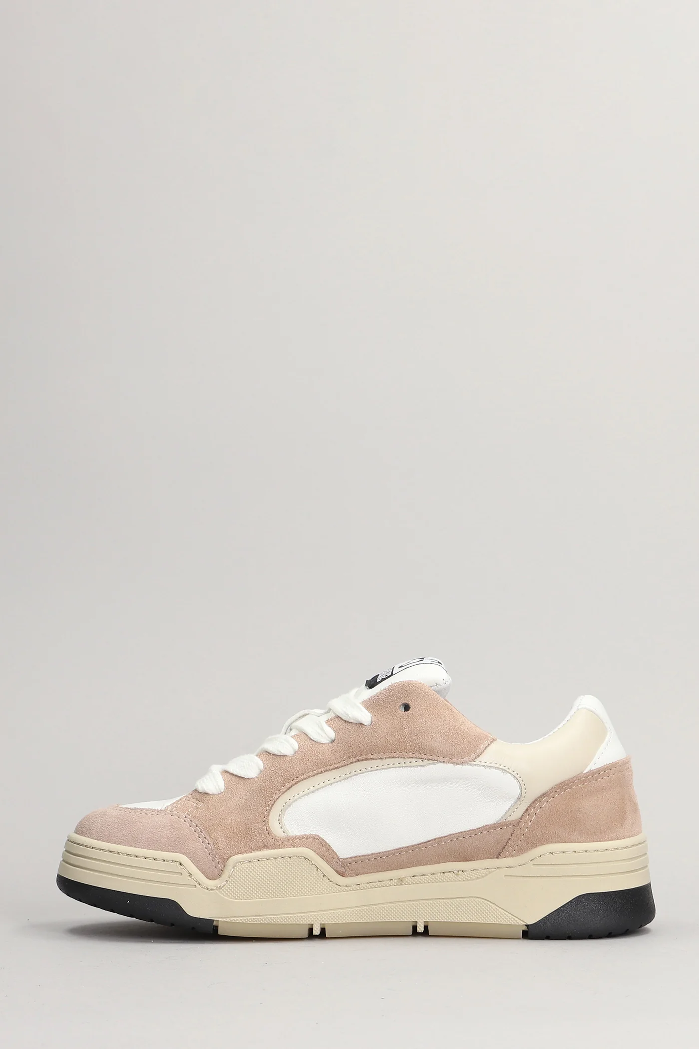 Sneakers in rose-pink suede and leather - Image 3