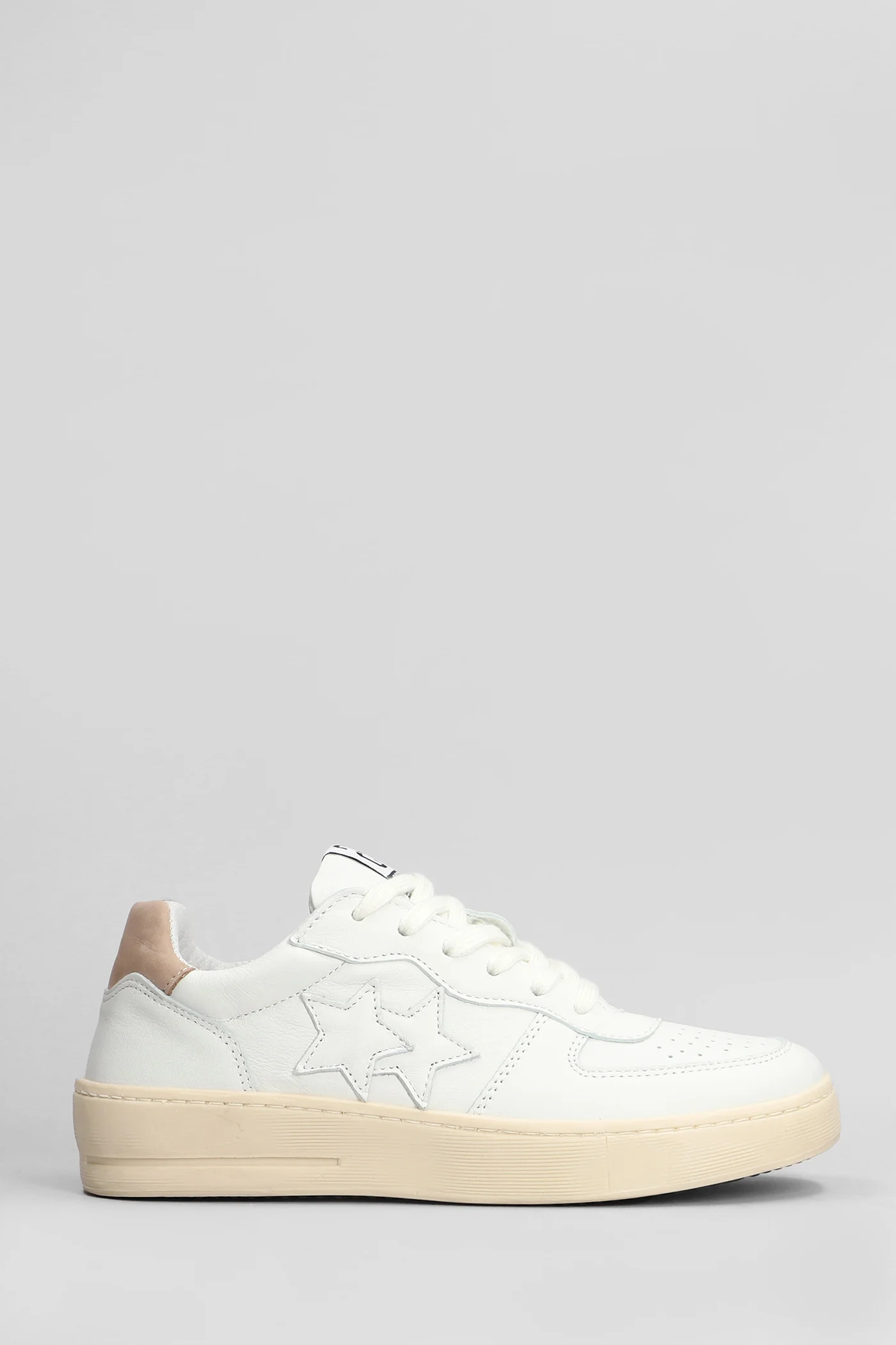 Sneakers in white suede and leather - Image 11