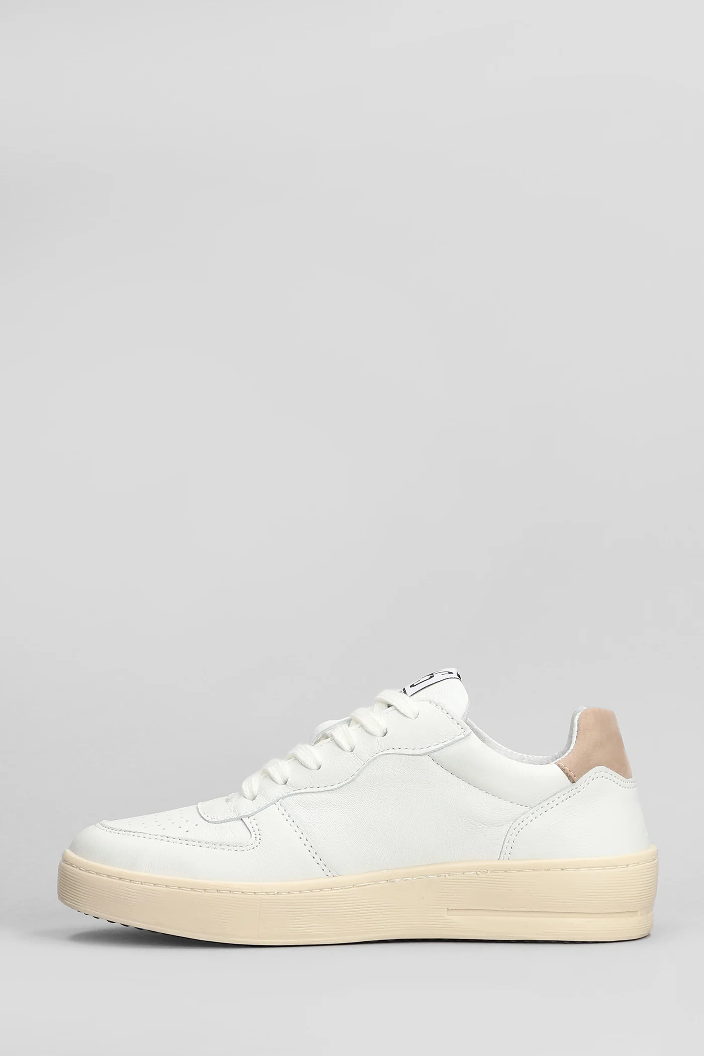 Sneakers in white suede and leather - Image 3