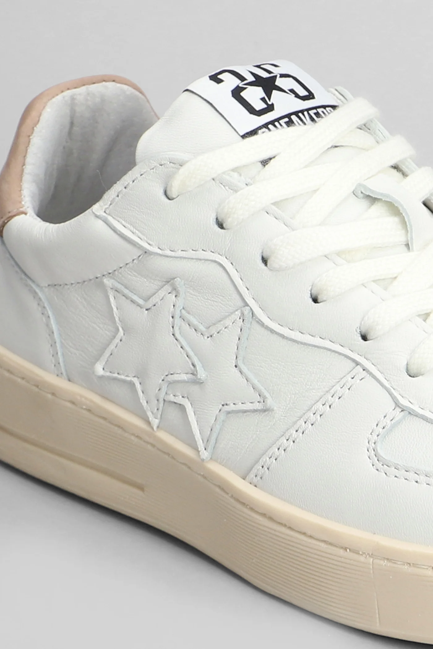 Sneakers in white suede and leather - Image 60