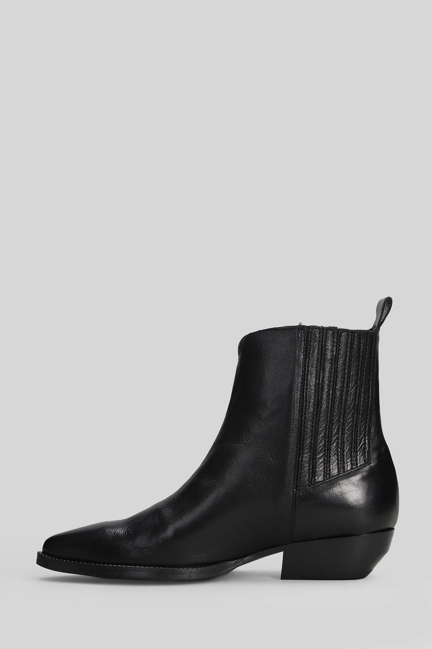texan Ankle boots in black leather - Image 3