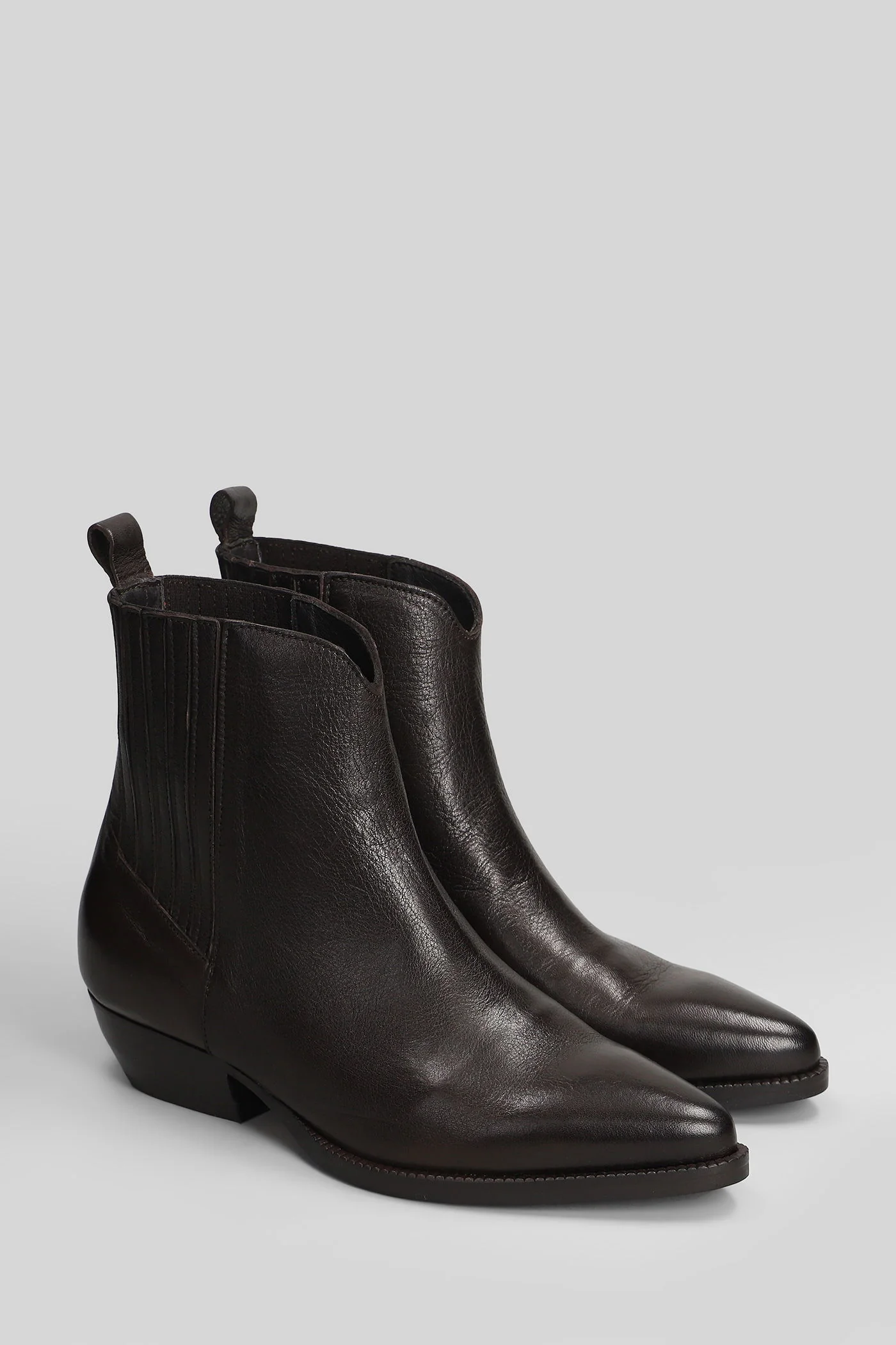 texan Ankle boots in dark brown leather - Image 2