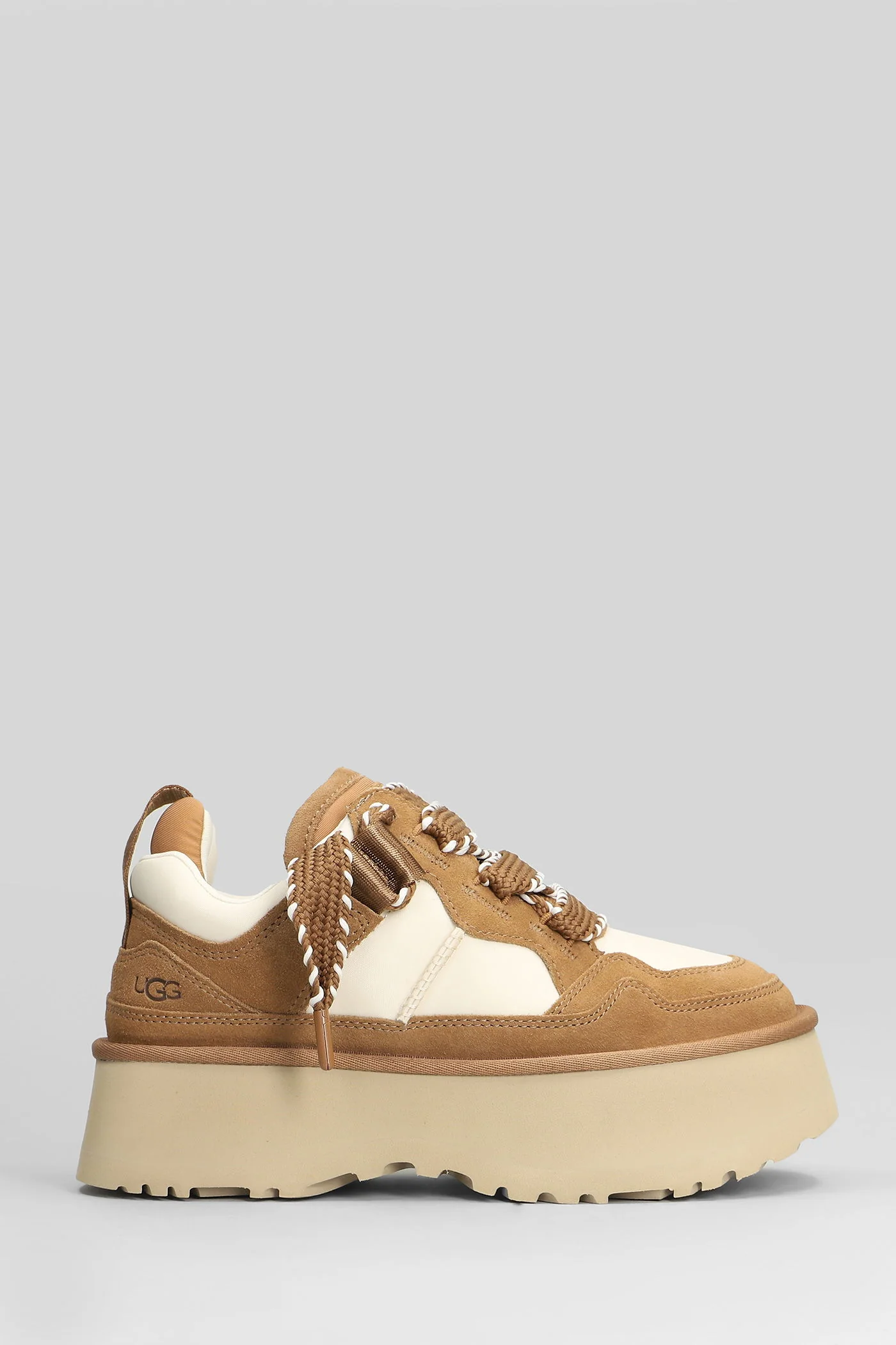 Astromel Sneakers in leather color fabric