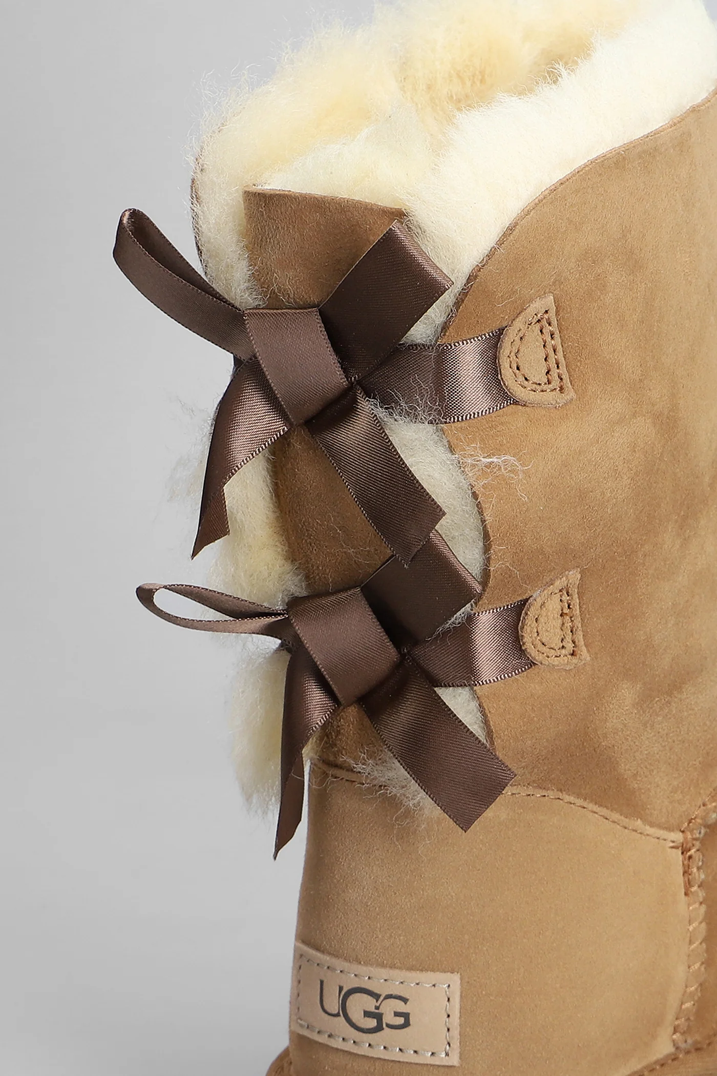 Bailey Bow II low heels Ankle boots in leather color suede - Image 5