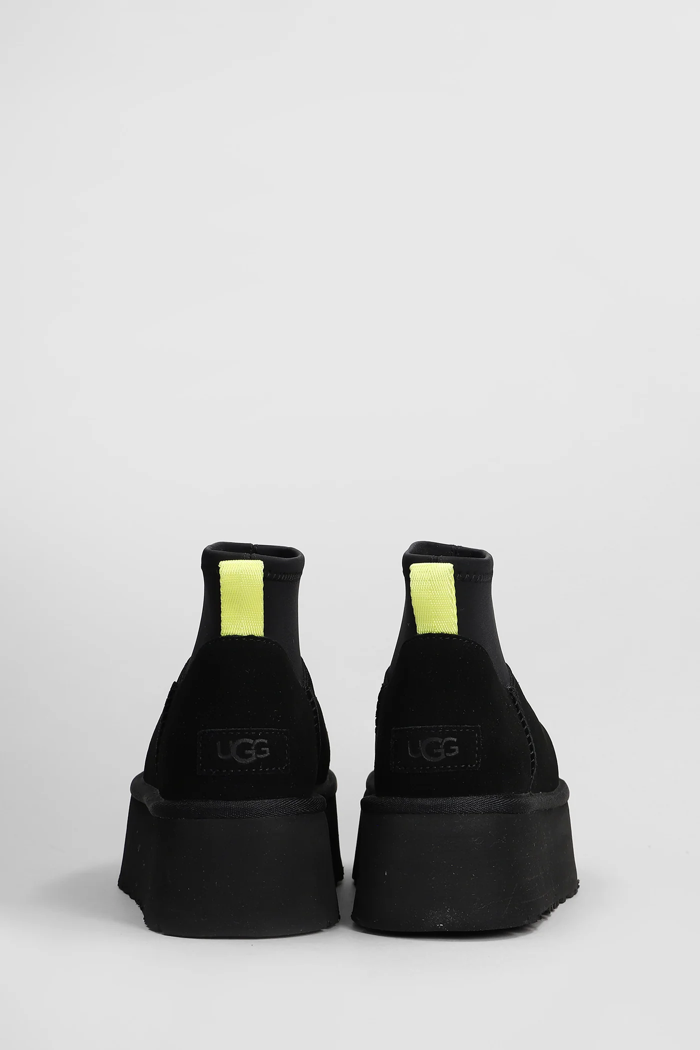 Classic Mini Dipper low heels Ankle boots in black Suede and fabric - Image 4