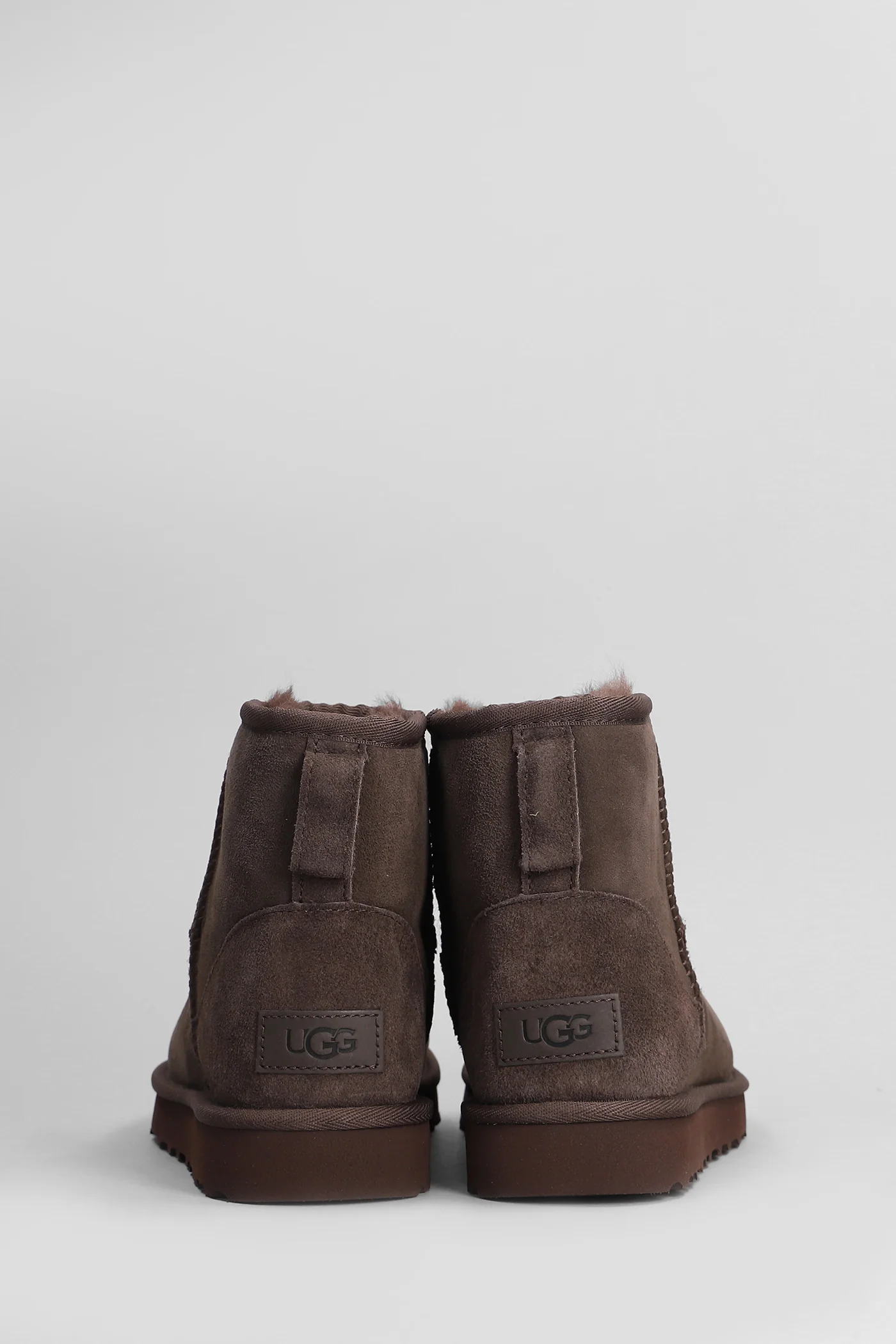 Classic Mini II low heels Ankle boots in brown suede - Image 4