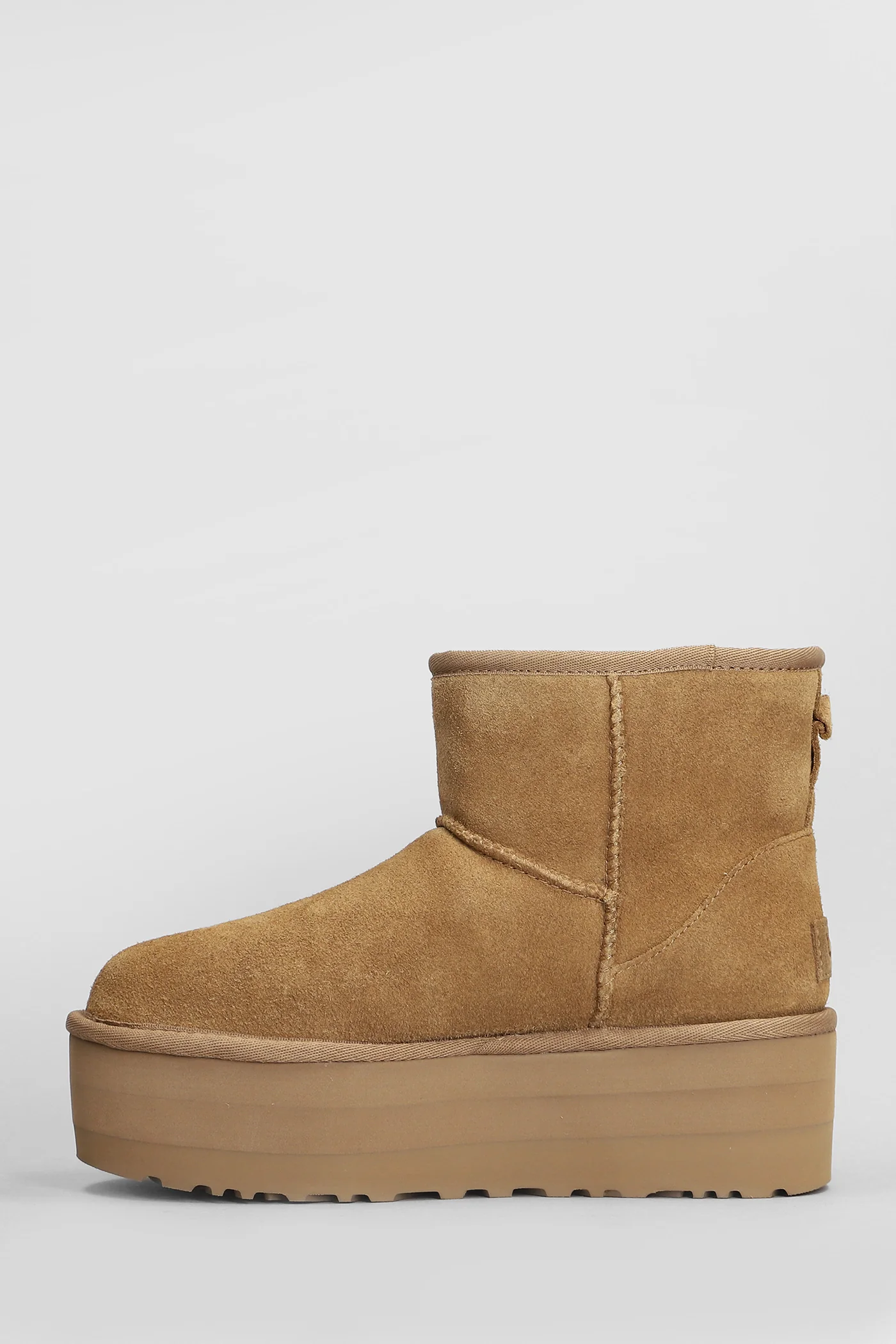 Classic Mini Platfor low heels Ankle boots in leather color suede - Image 3