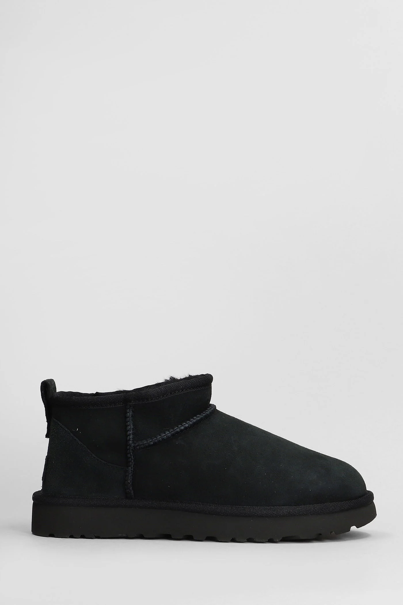 Classic Ultra Mini low heels Ankle boots in black suede