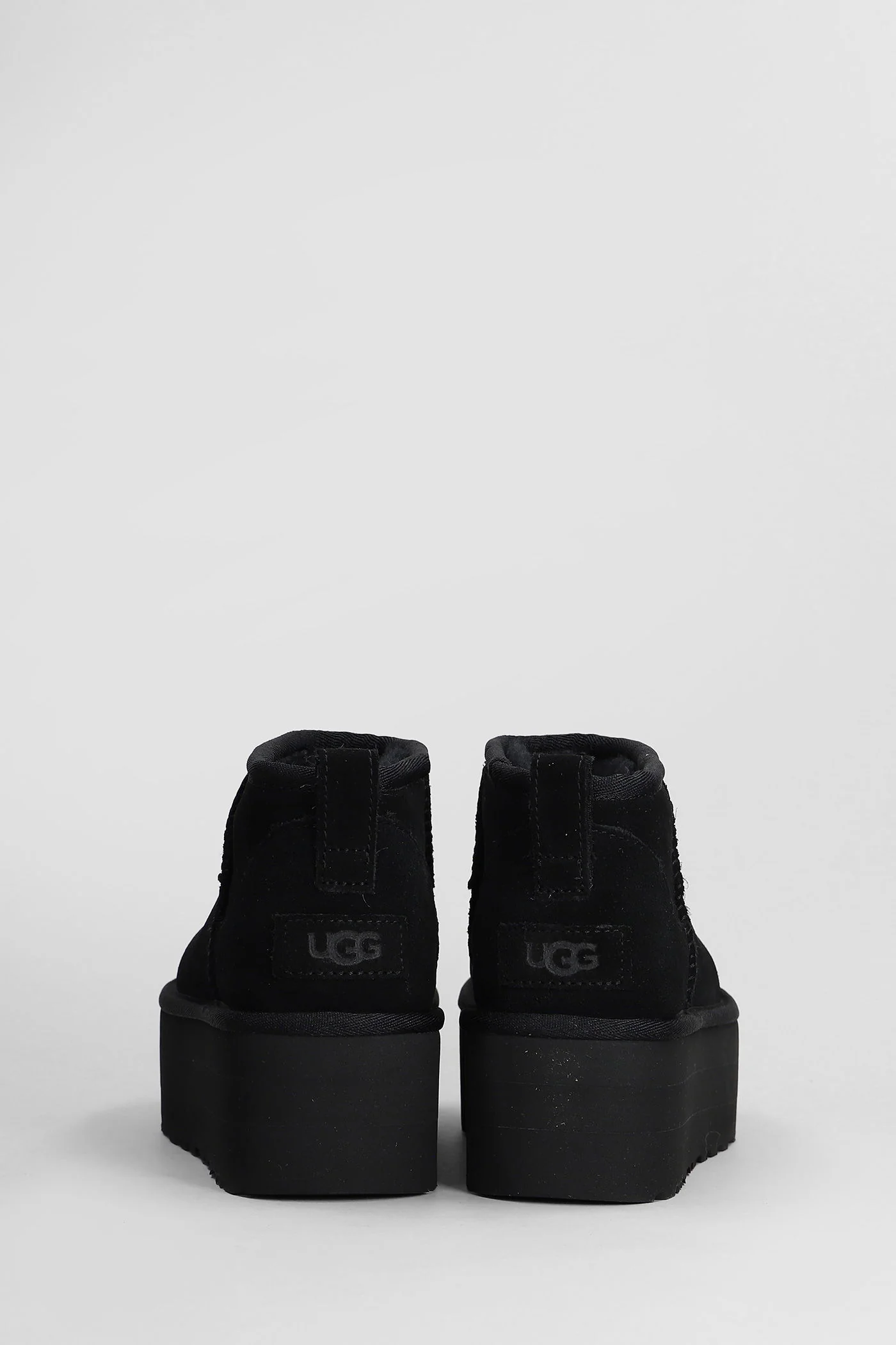 Classic Ultra Mini P low heels Ankle boots in black suede - Image 4