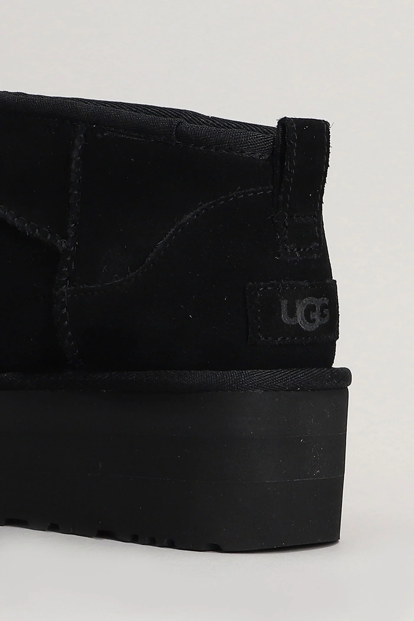 Classic Ultra Mini P low heels Ankle boots in black suede - Image 5
