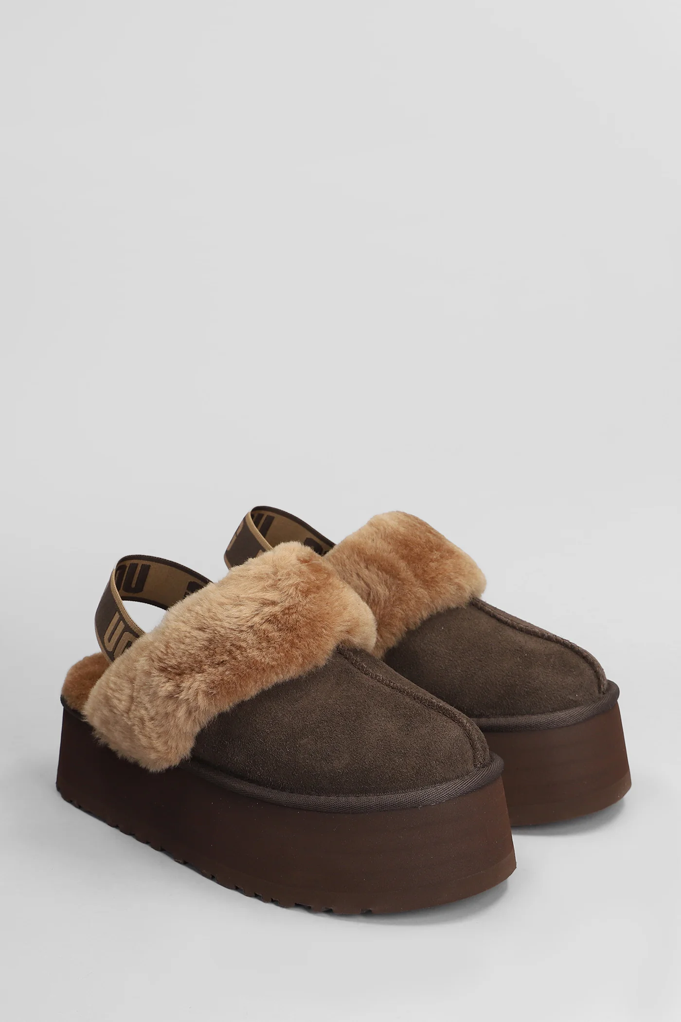 Funkette Slipper-Mule in brown suede - Image 2