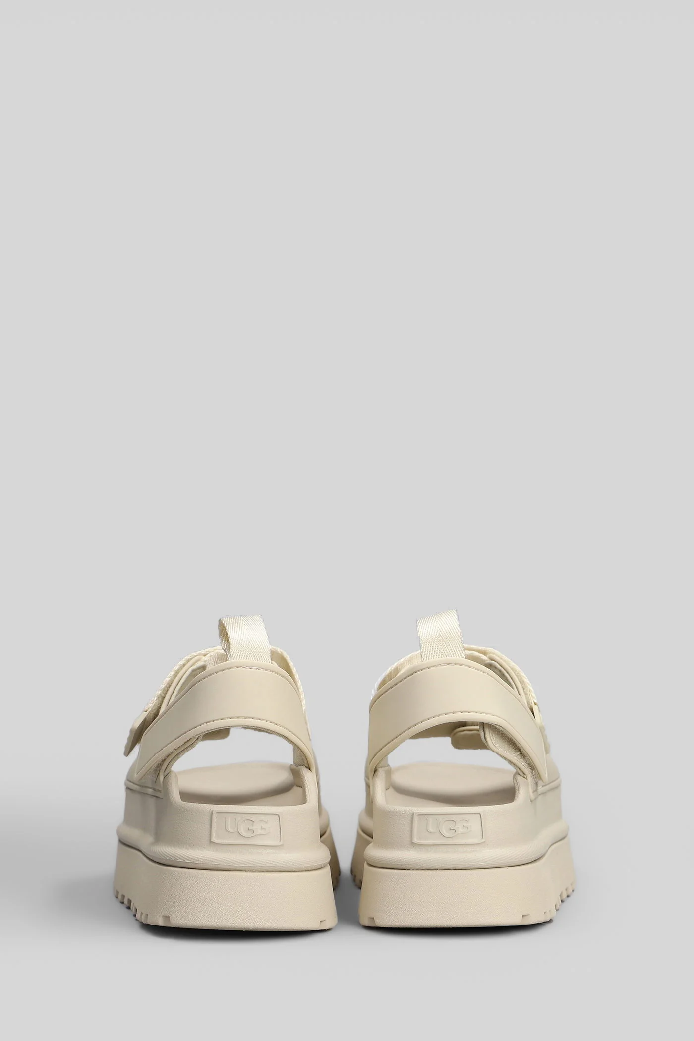 Goldenglow Sandals in beige rubber/plasic - Image 3