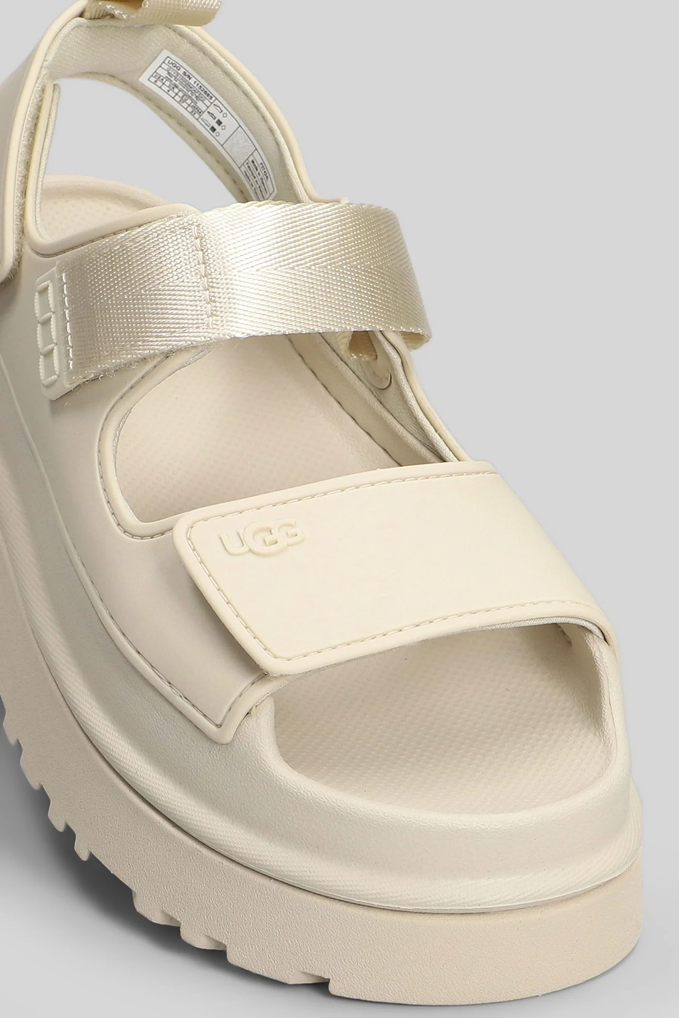 Goldenglow Sandals in beige rubber/plasic - Image 4