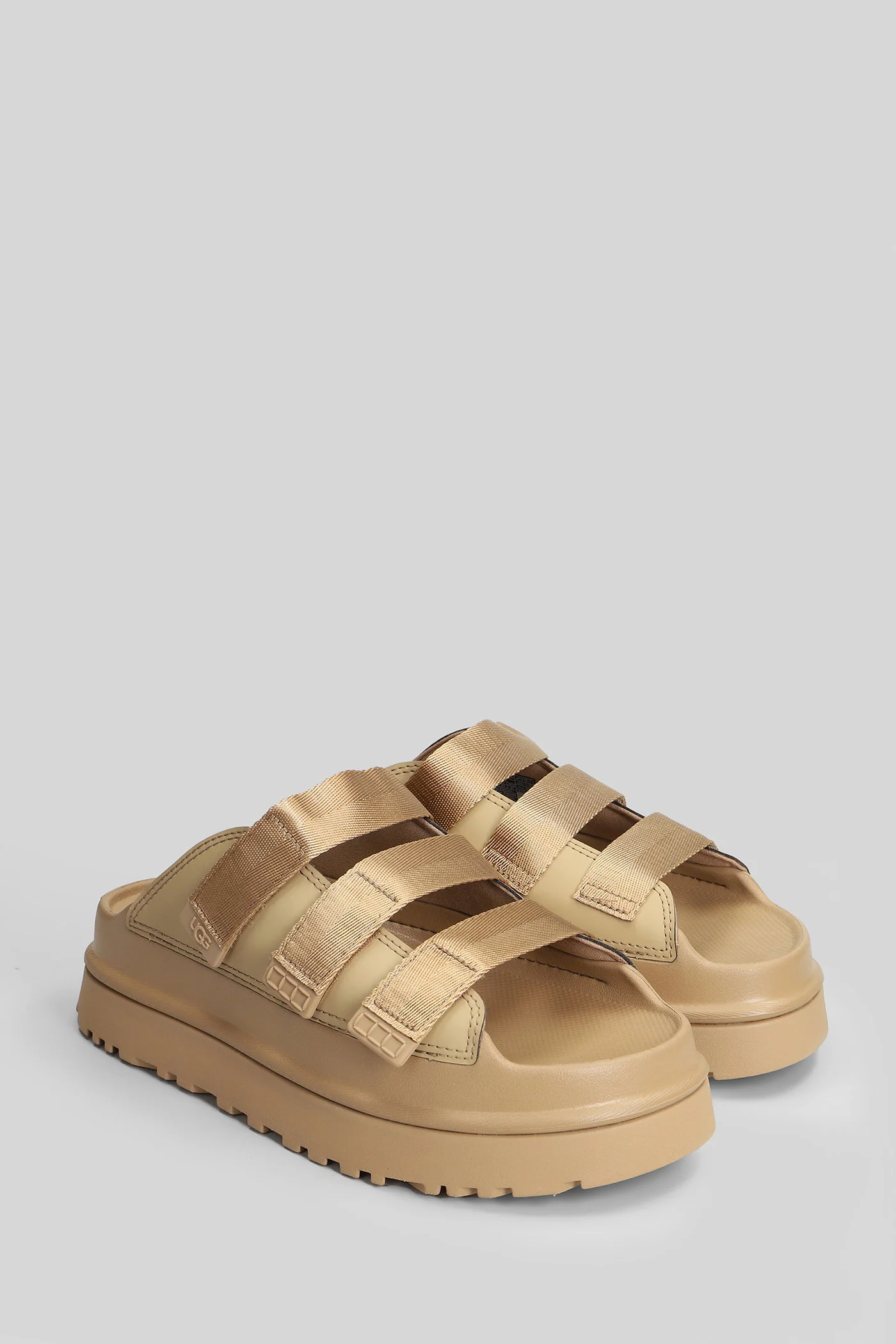 Goldenglow Slide in beige suede - Image 2