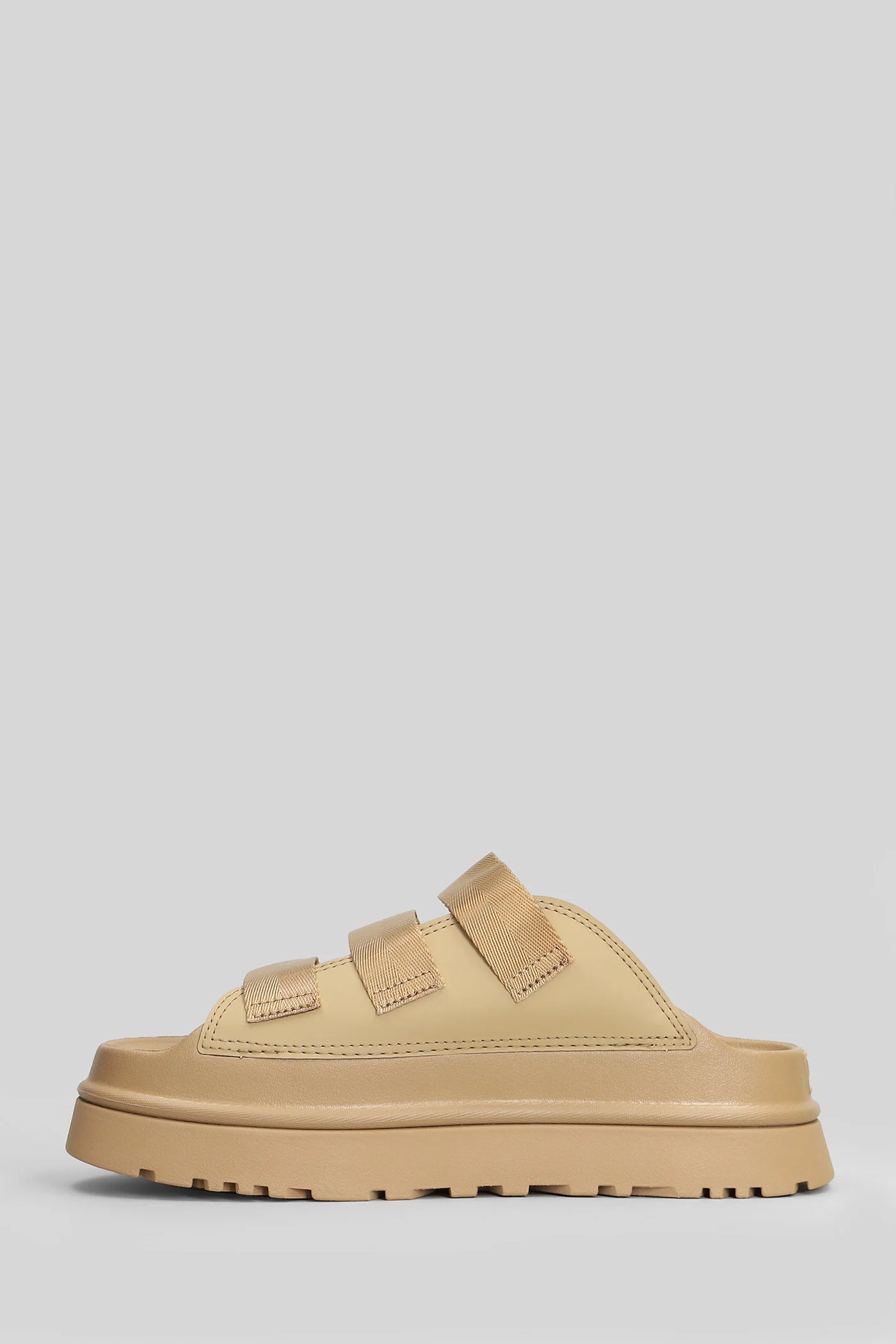 Goldenglow Slide in beige suede - Image 3