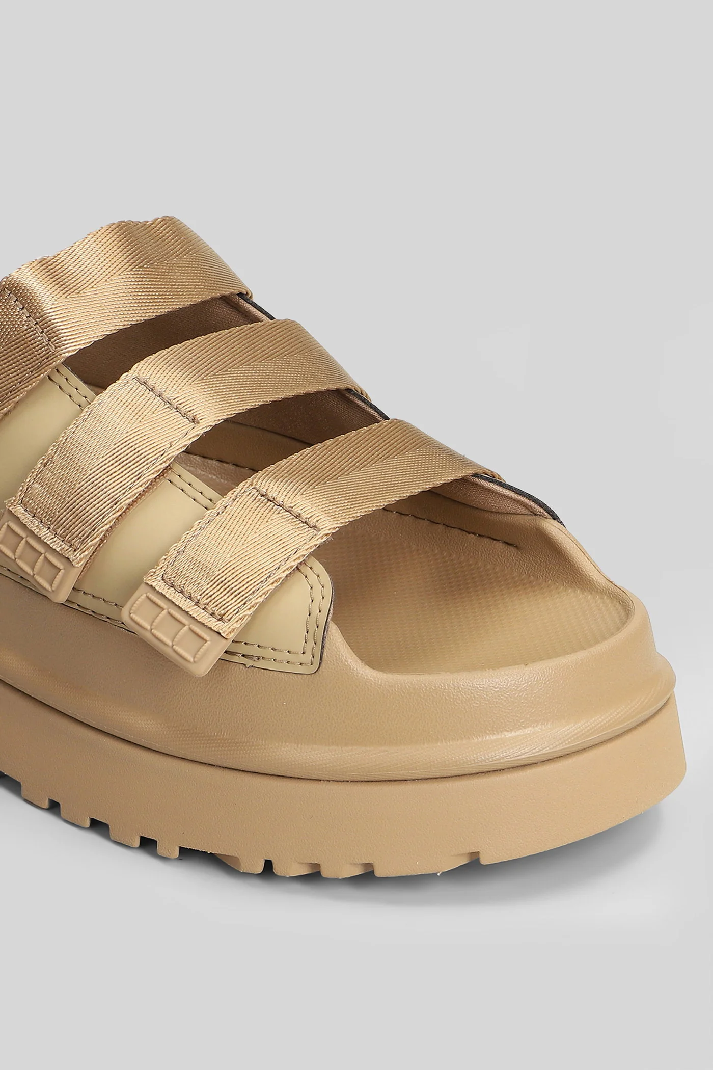 Goldenglow Slide in beige suede - Image 5