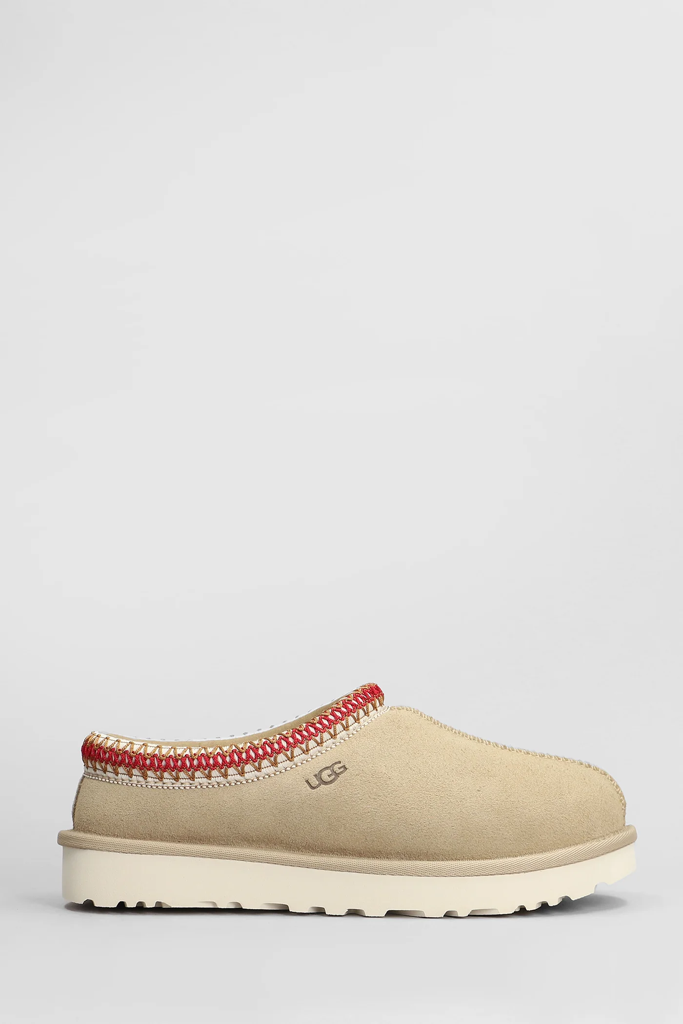Tasman Slipper-Mule in beige suede