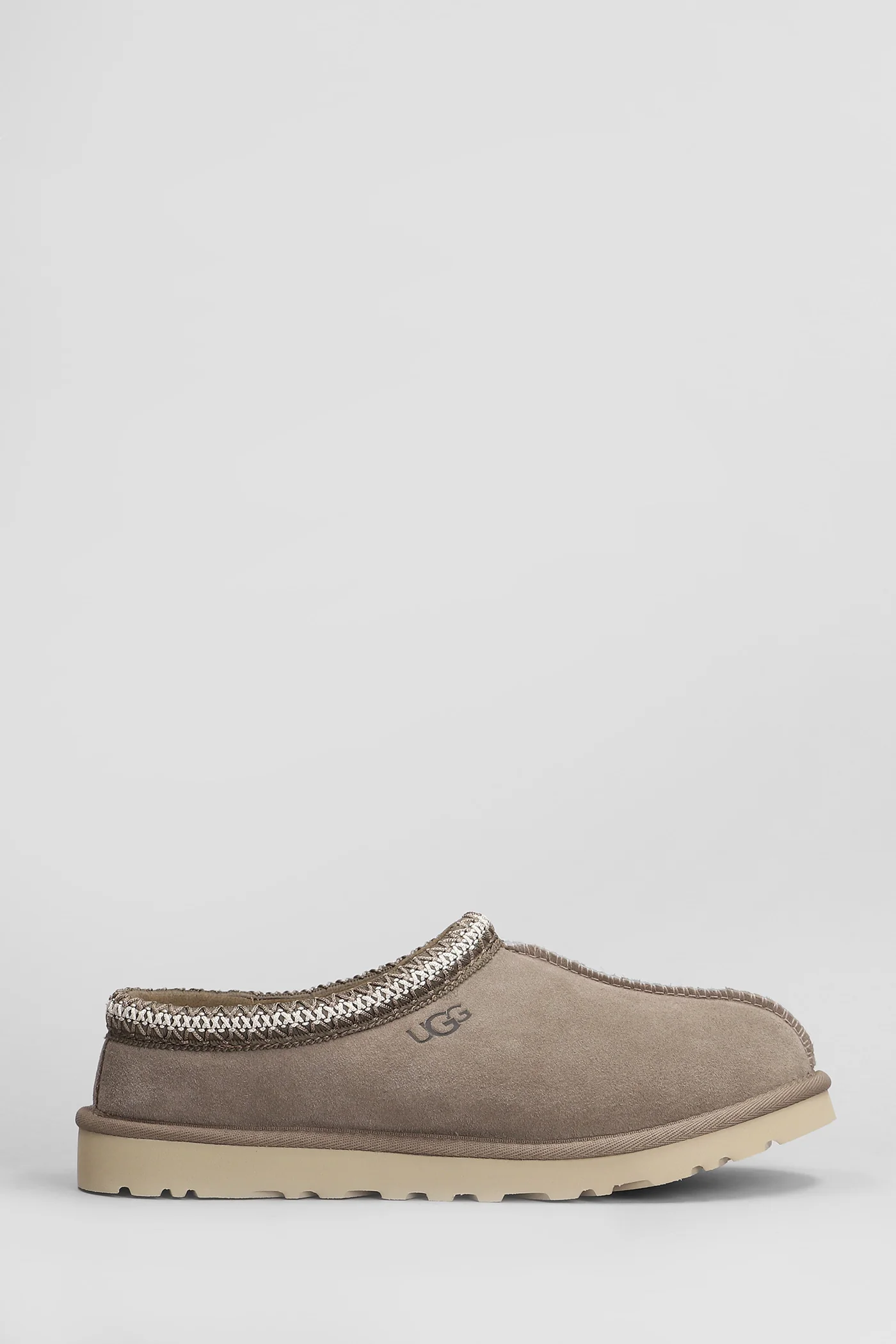 Tasman Slipper-Mule in taupe suede