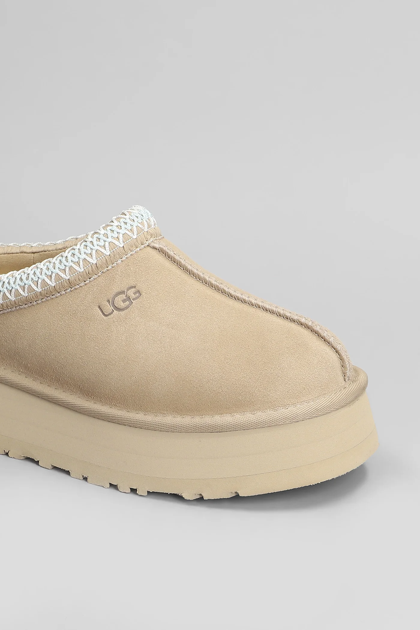 Tazz Slipper-Mule in beige suede - Image 5
