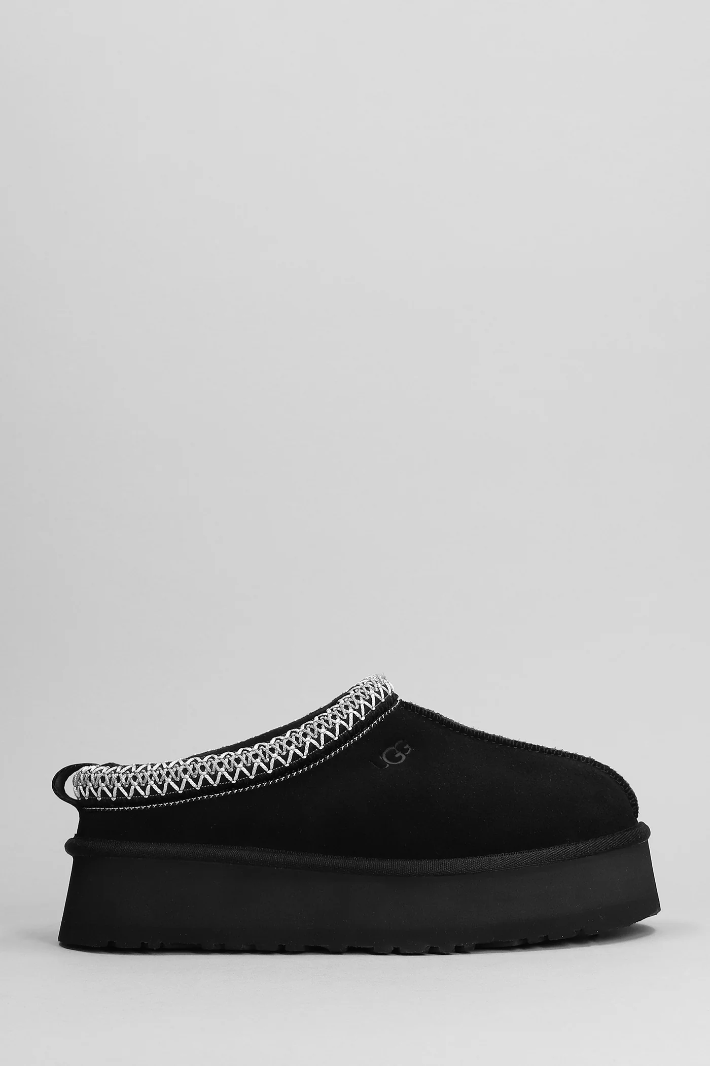 Tazz Slipper-Mule in black suede