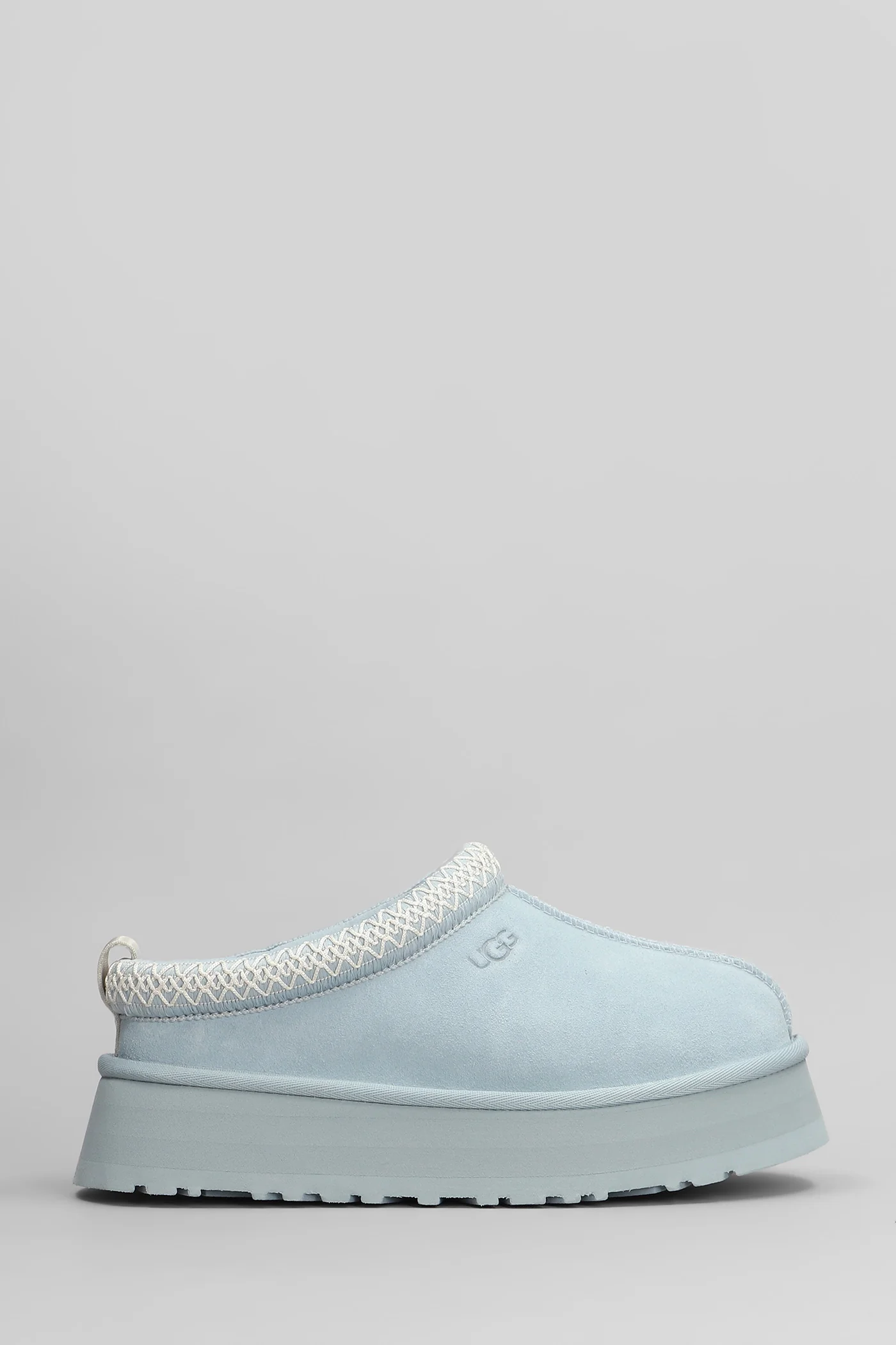 Tazz Slipper-Mule in cyan suede