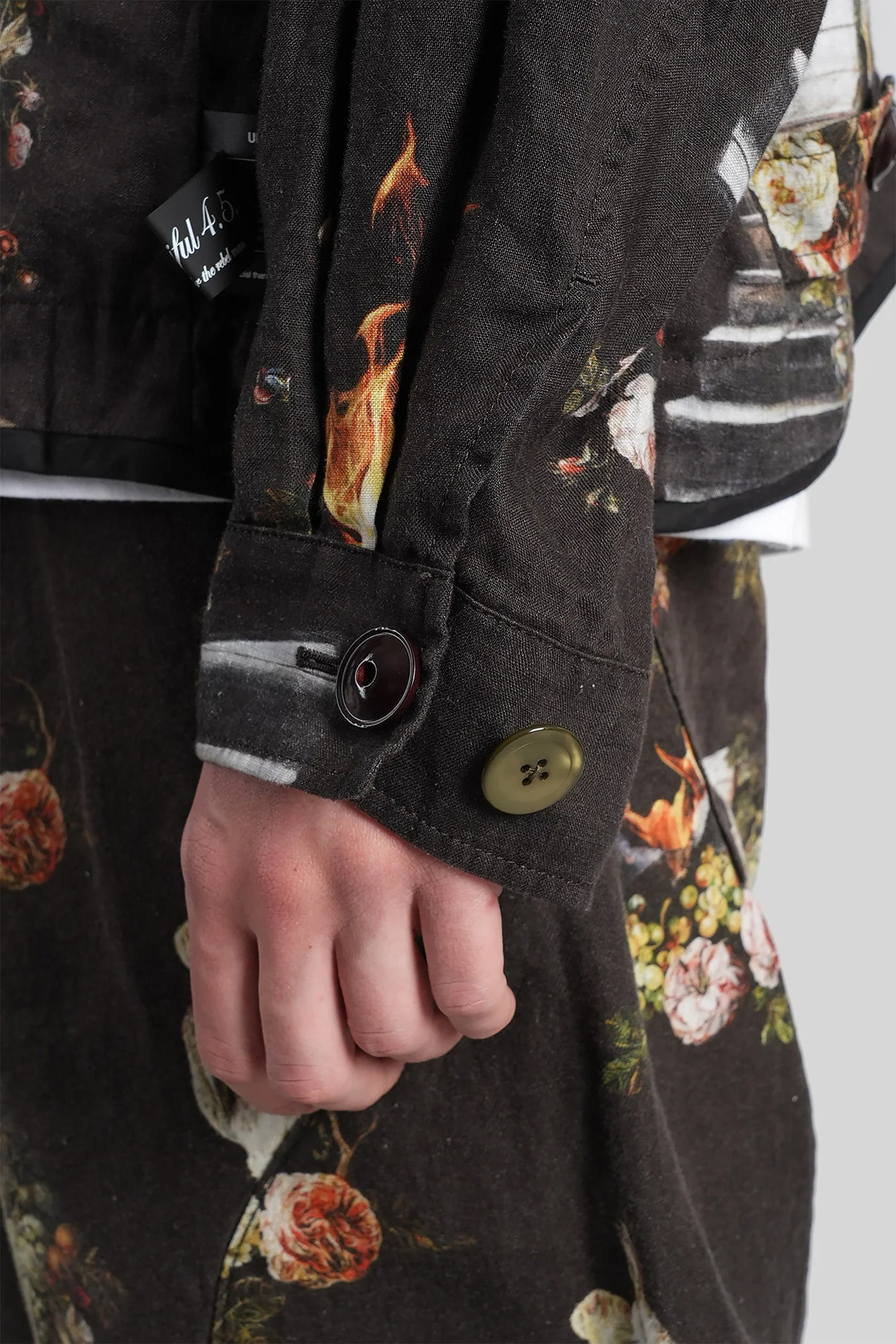 Casual jacket in black linen - Image 5