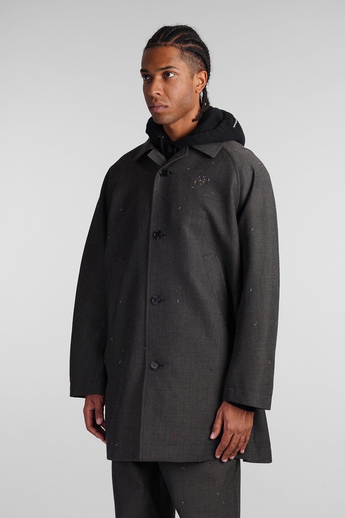 Coat in brown polyester - Image 4