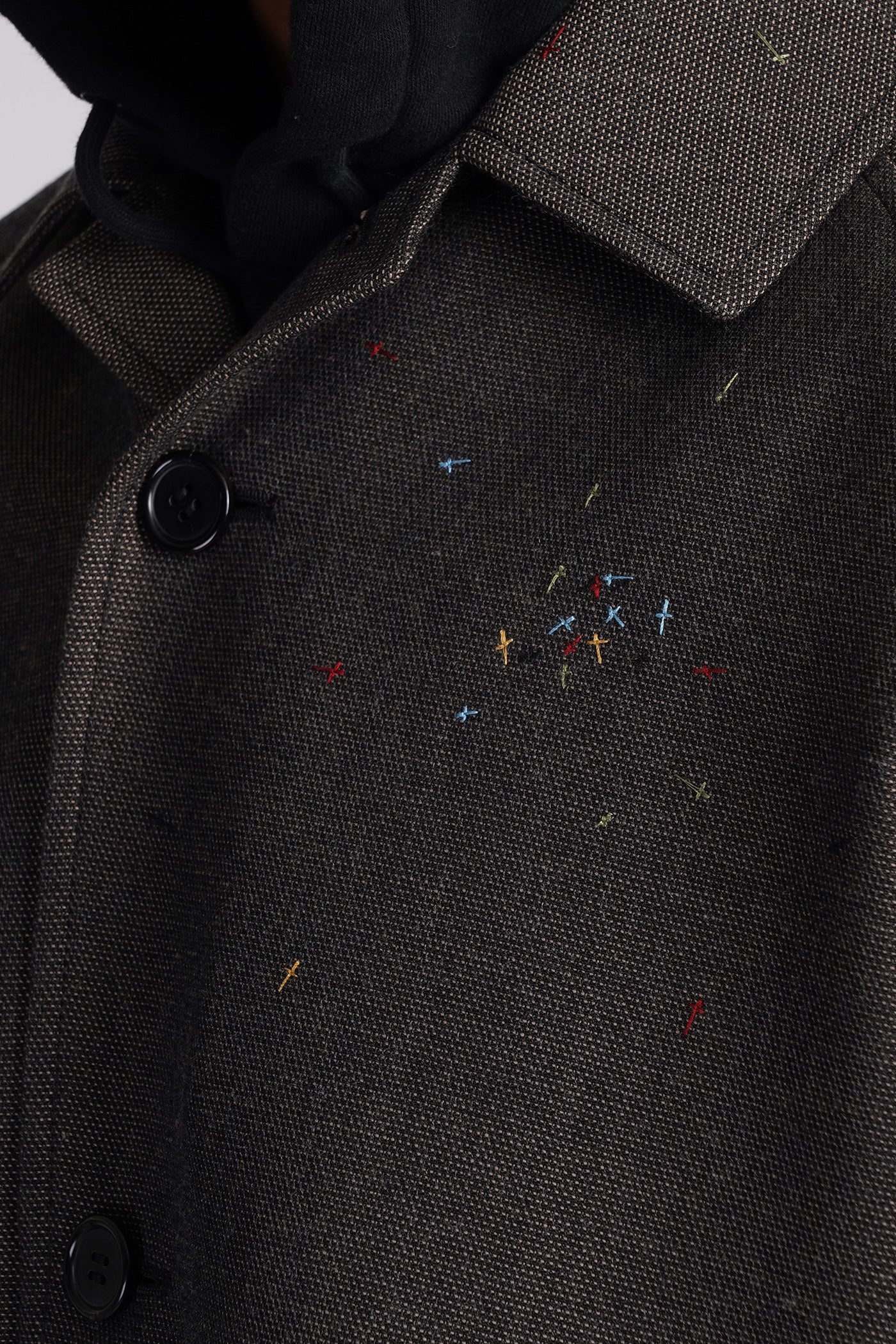 Coat in brown polyester - Image 5