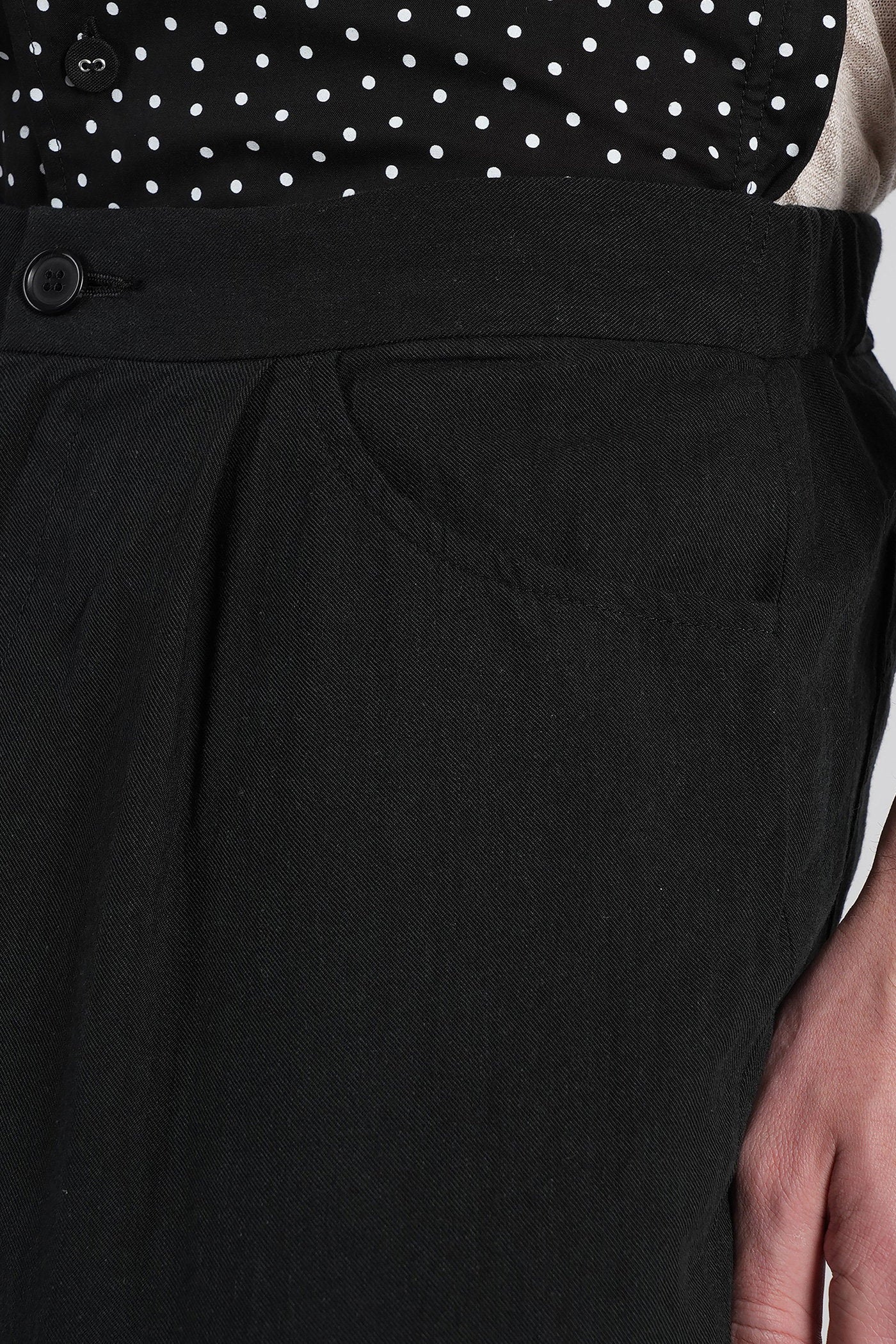 Pants in black Rayon - Image 5
