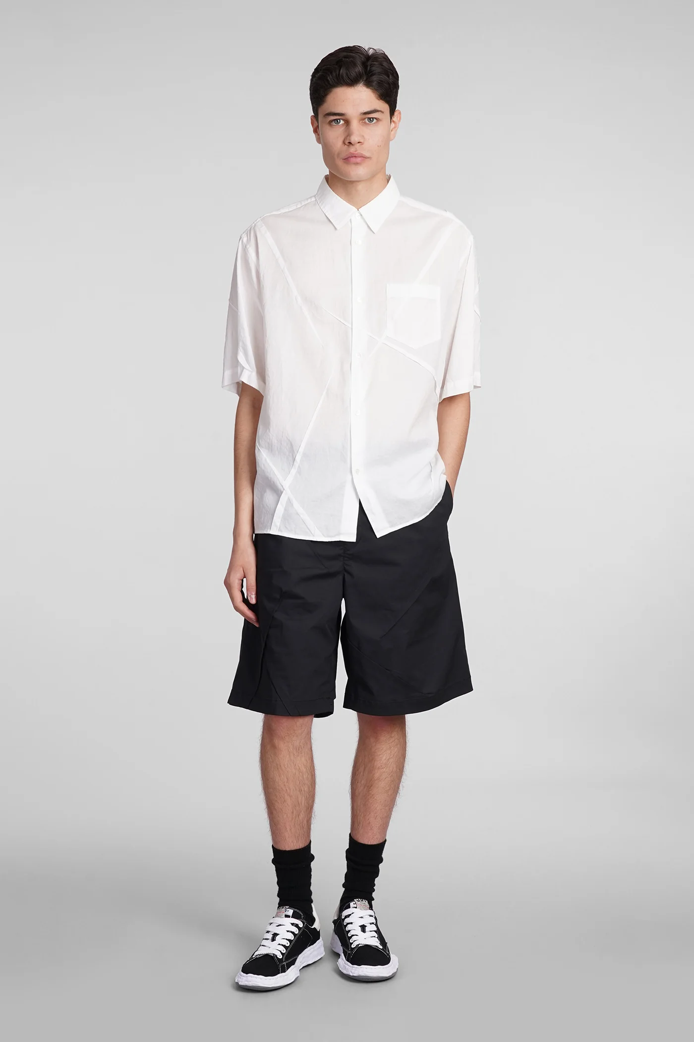 Shirt in white cotton - Image 2