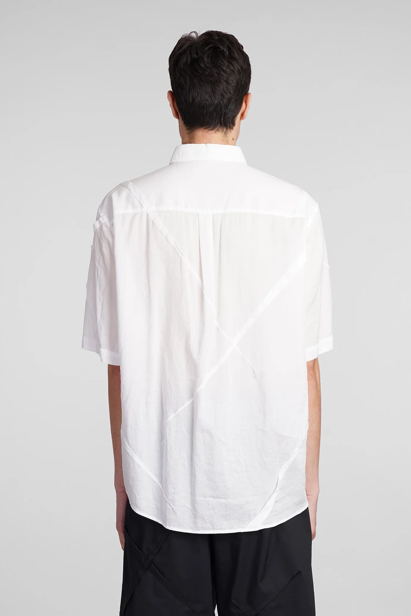 Shirt in white cotton - Image 3