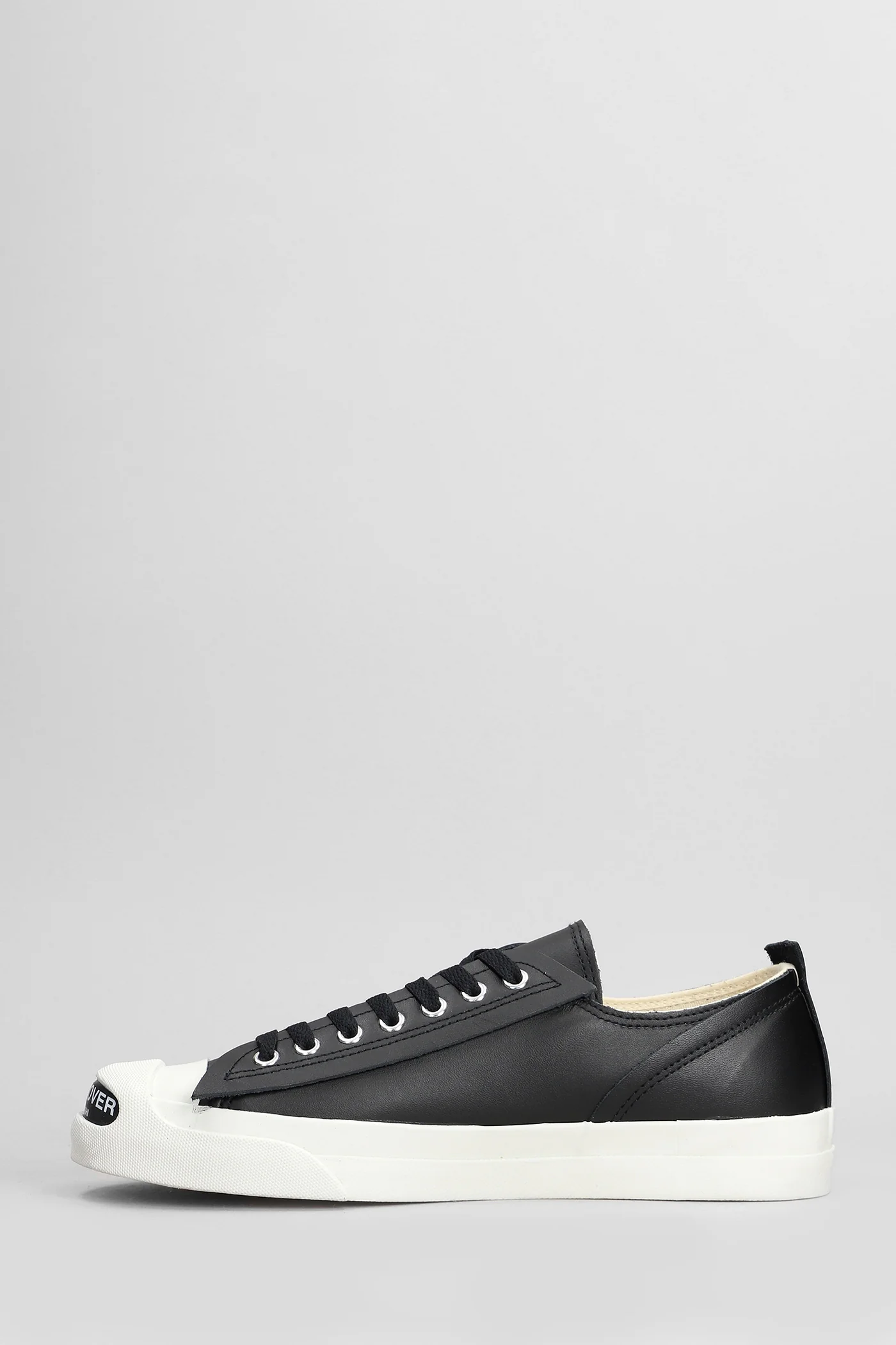 Sneakers in black leather - Image 3