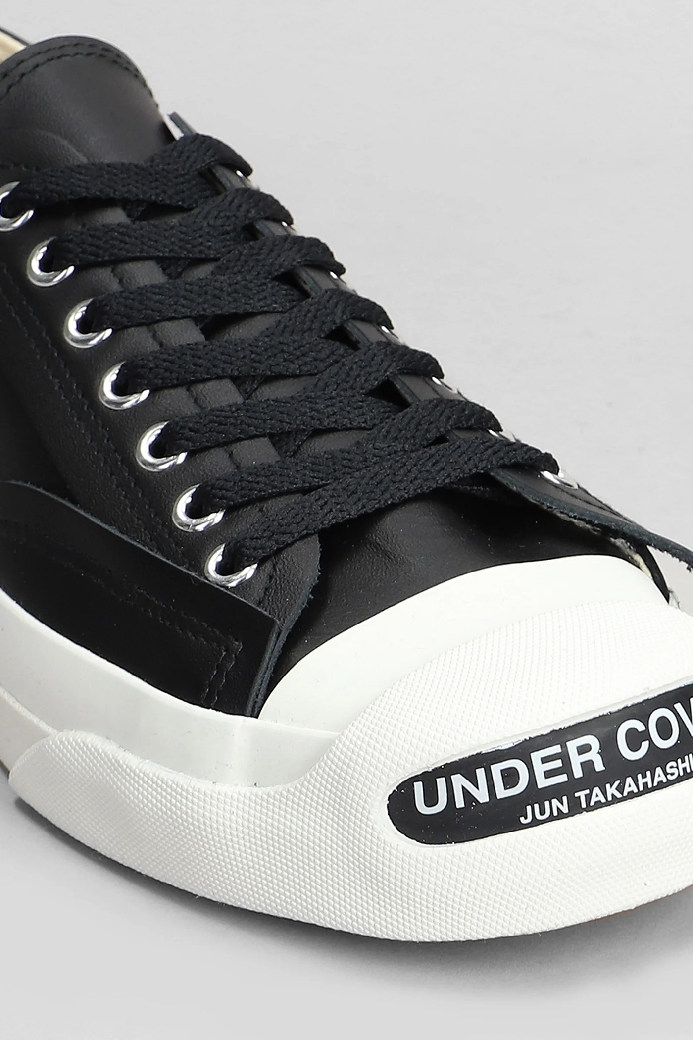 Sneakers in black leather - Image 5