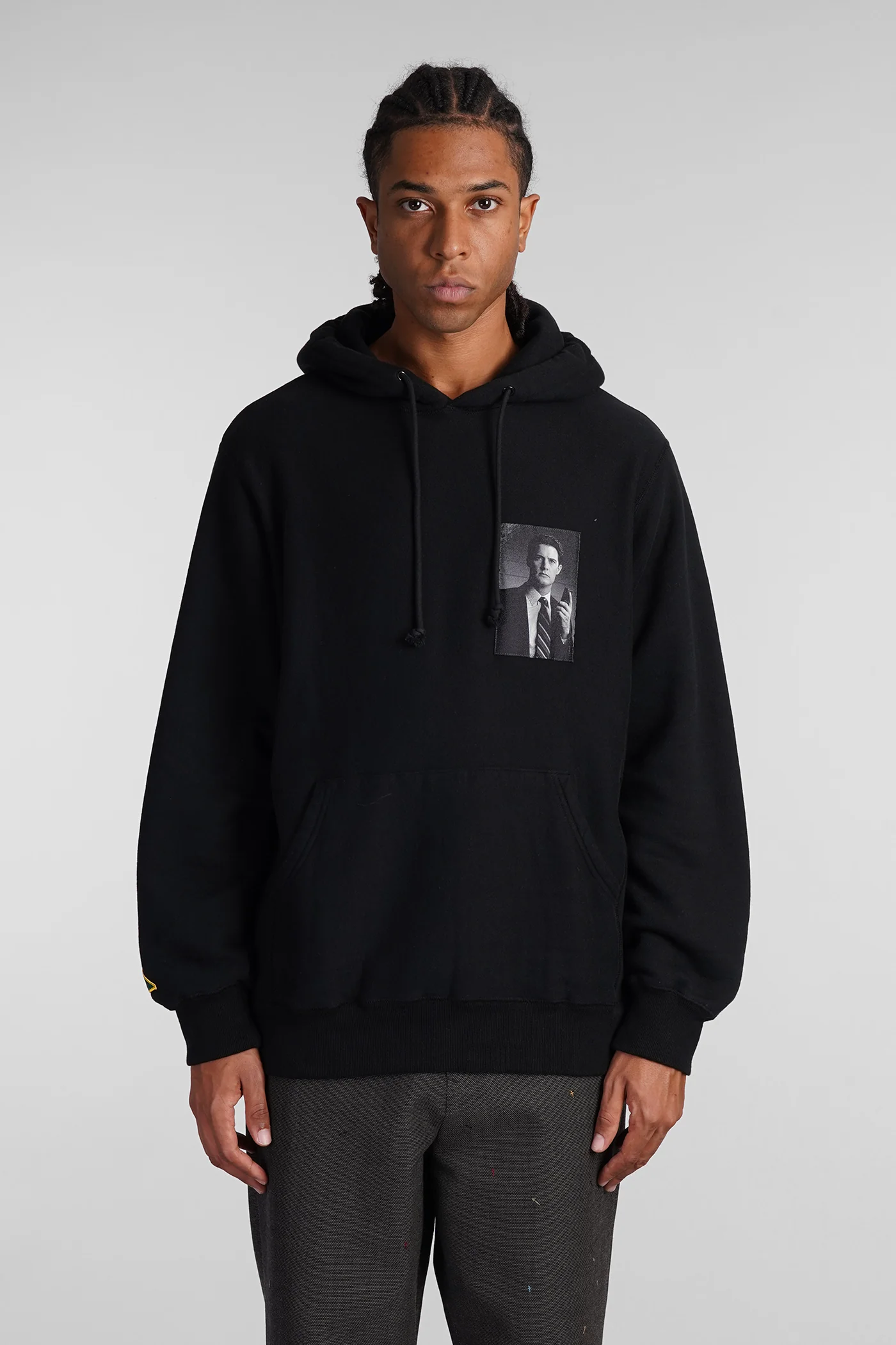 Sweatshirt in black cotton
