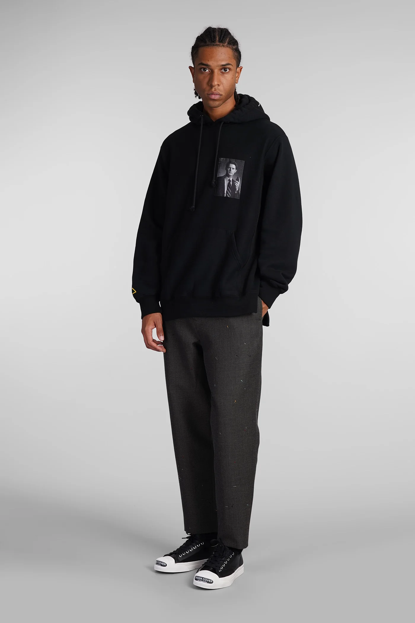 Sweatshirt in black cotton - Image 2