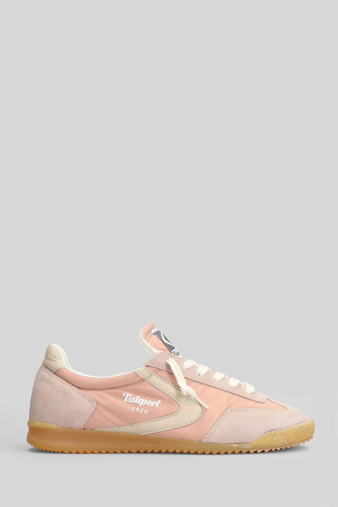 Mitica Nylon Sneakers in rose-pink Suede and fabric