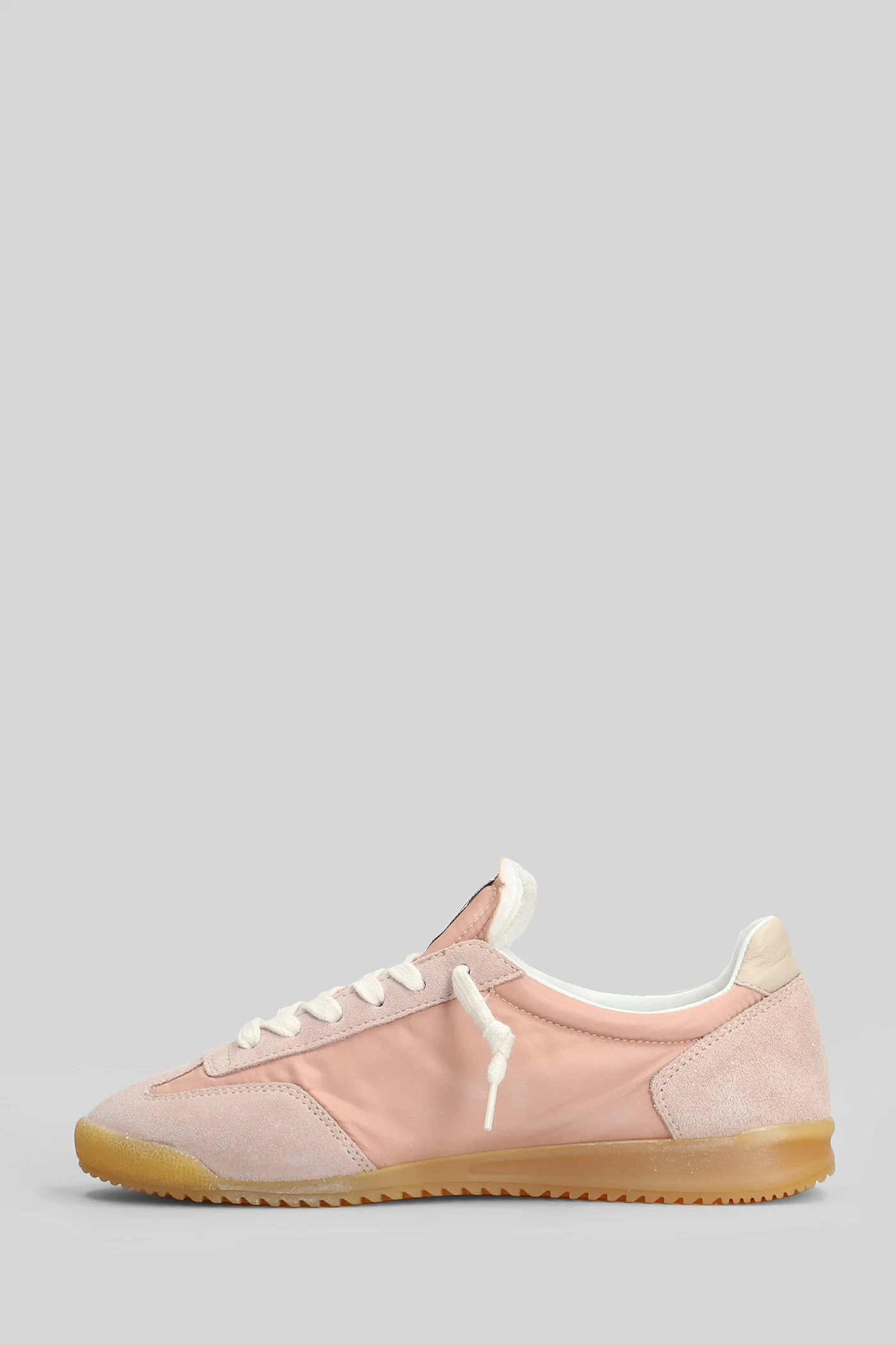 Mitica Nylon Sneakers in rose-pink Suede and fabric - Image 3