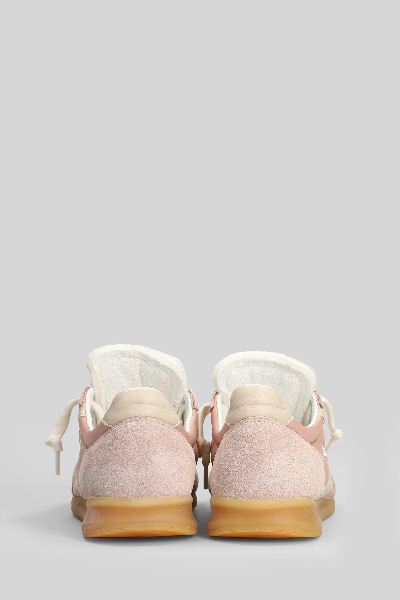 Mitica Nylon Sneakers in rose-pink Suede and fabric - Image 4