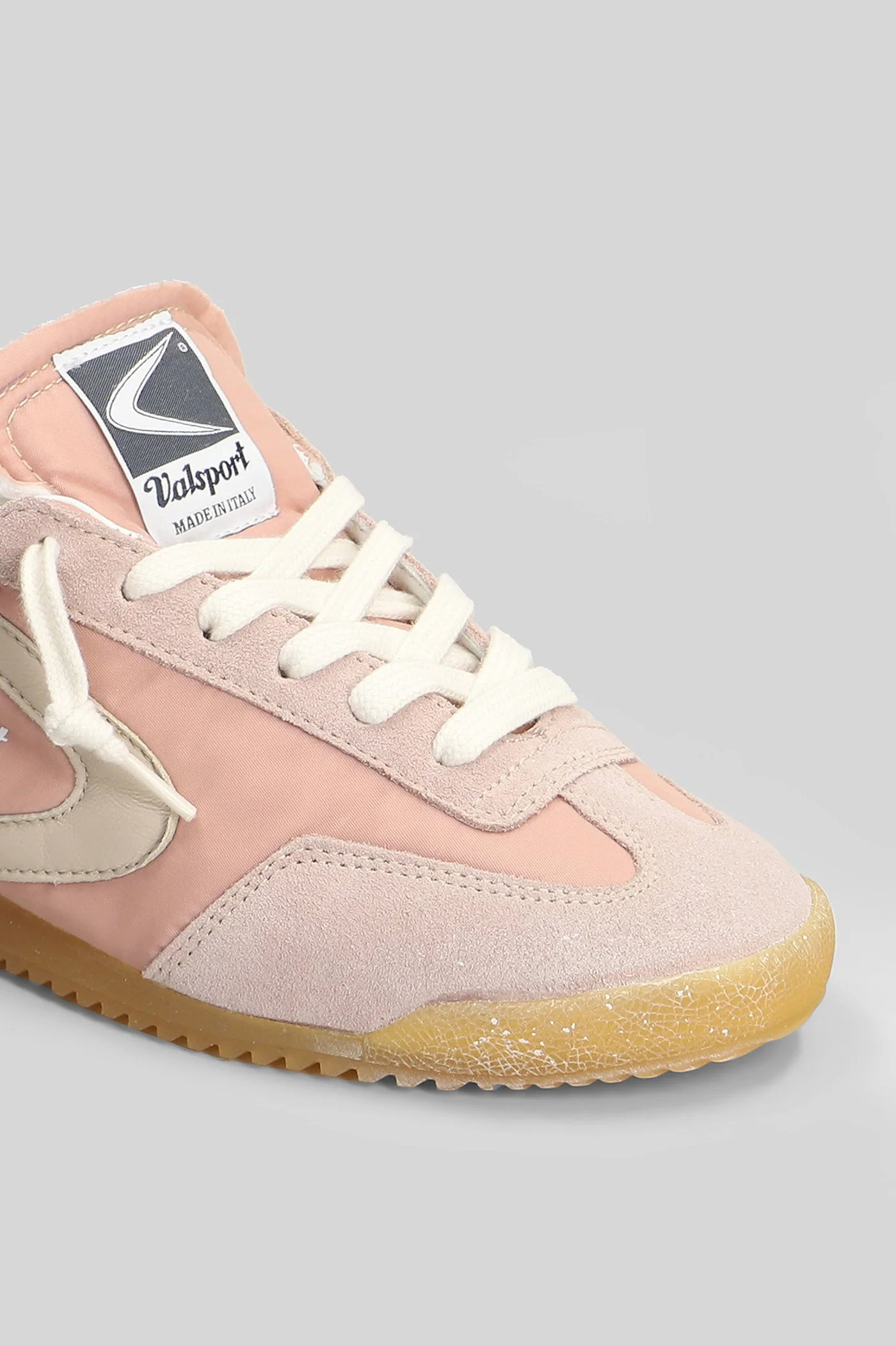 Mitica Nylon Sneakers in rose-pink Suede and fabric - Image 5