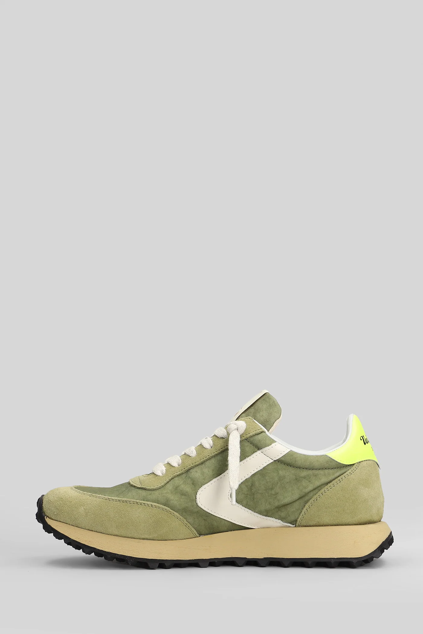 Start Heritage Nylon Sneakers in green Suede and fabric - Image 3