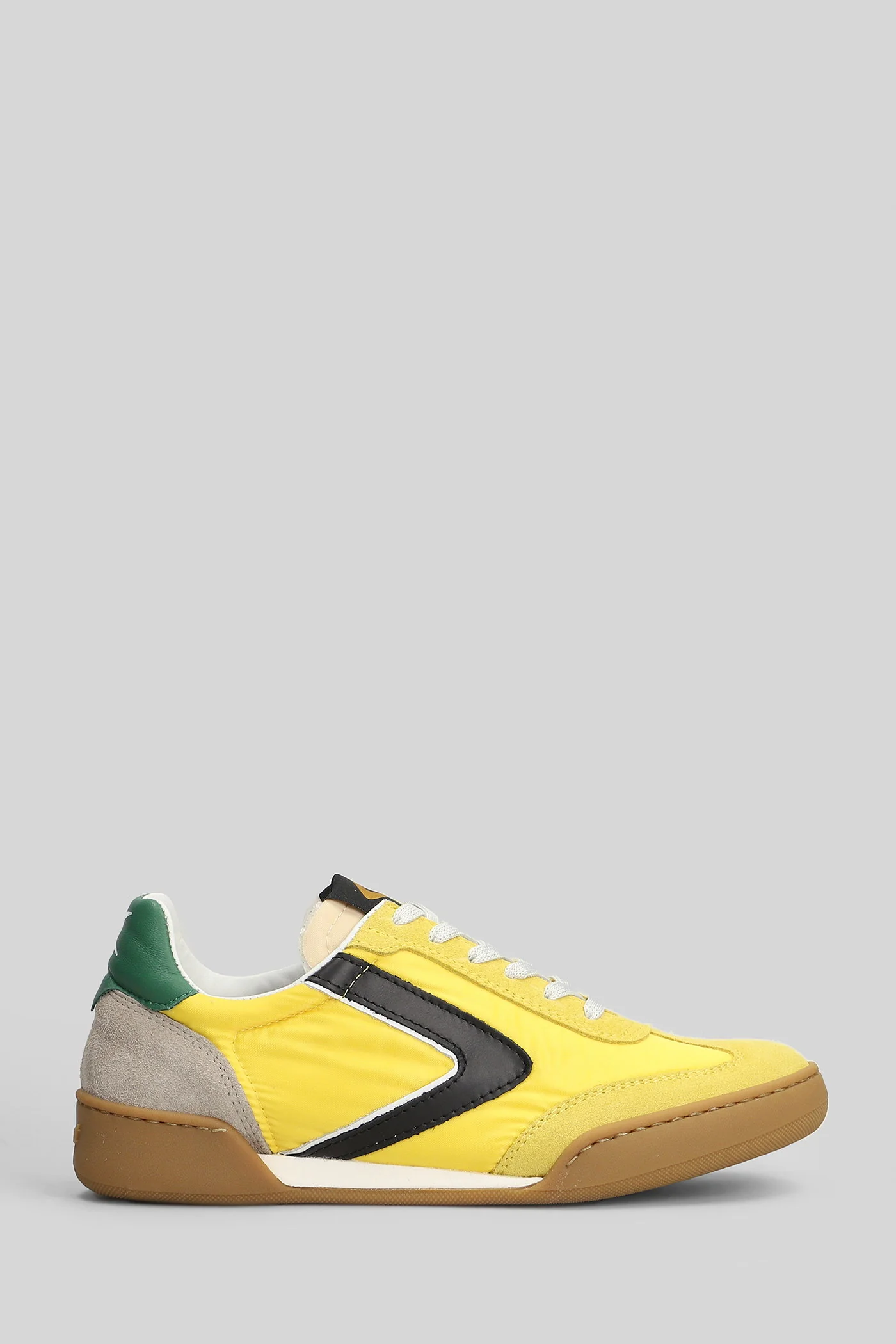 Volley Sneakers in yellow Suede and fabric