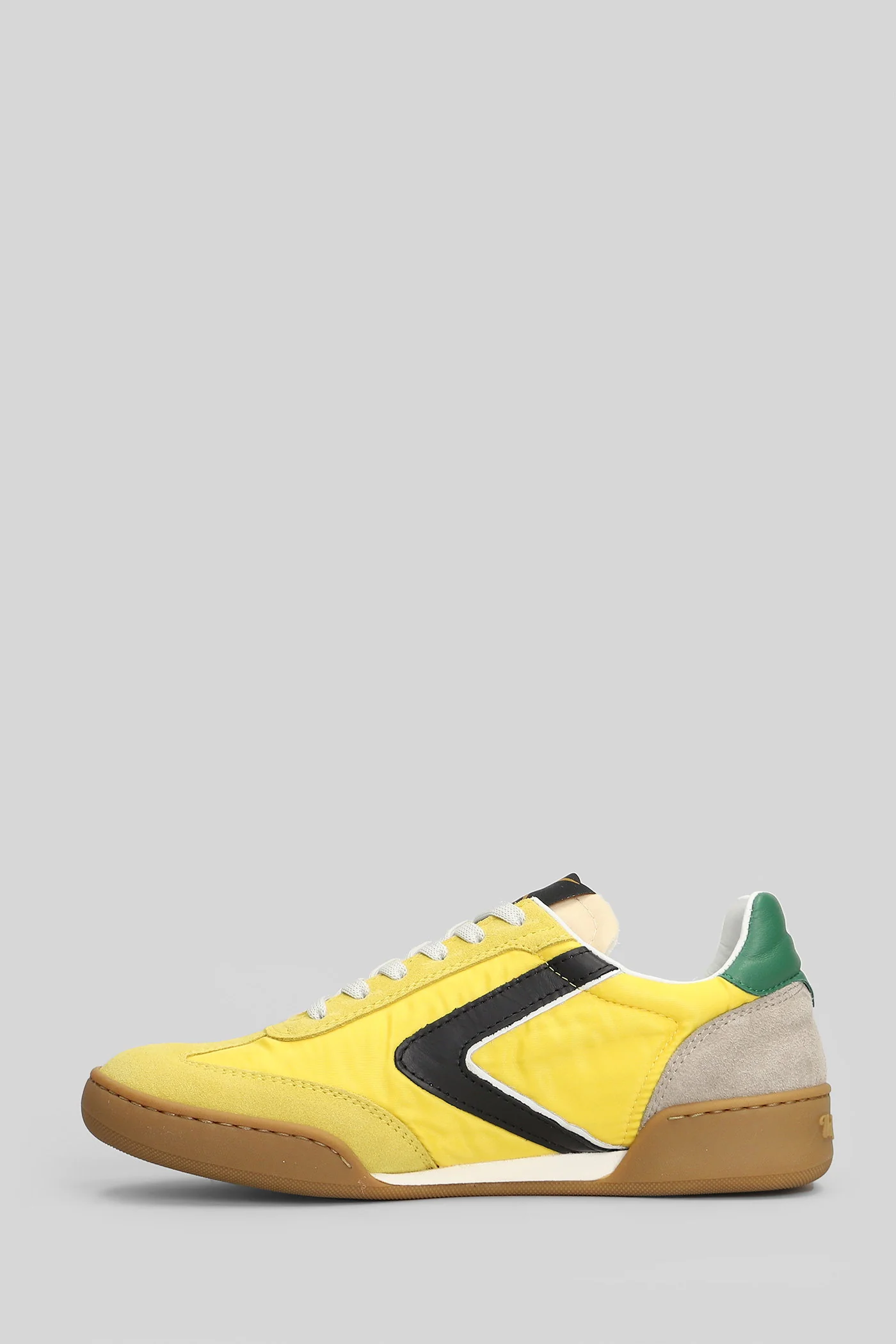 Volley Sneakers in yellow Suede and fabric - Image 3