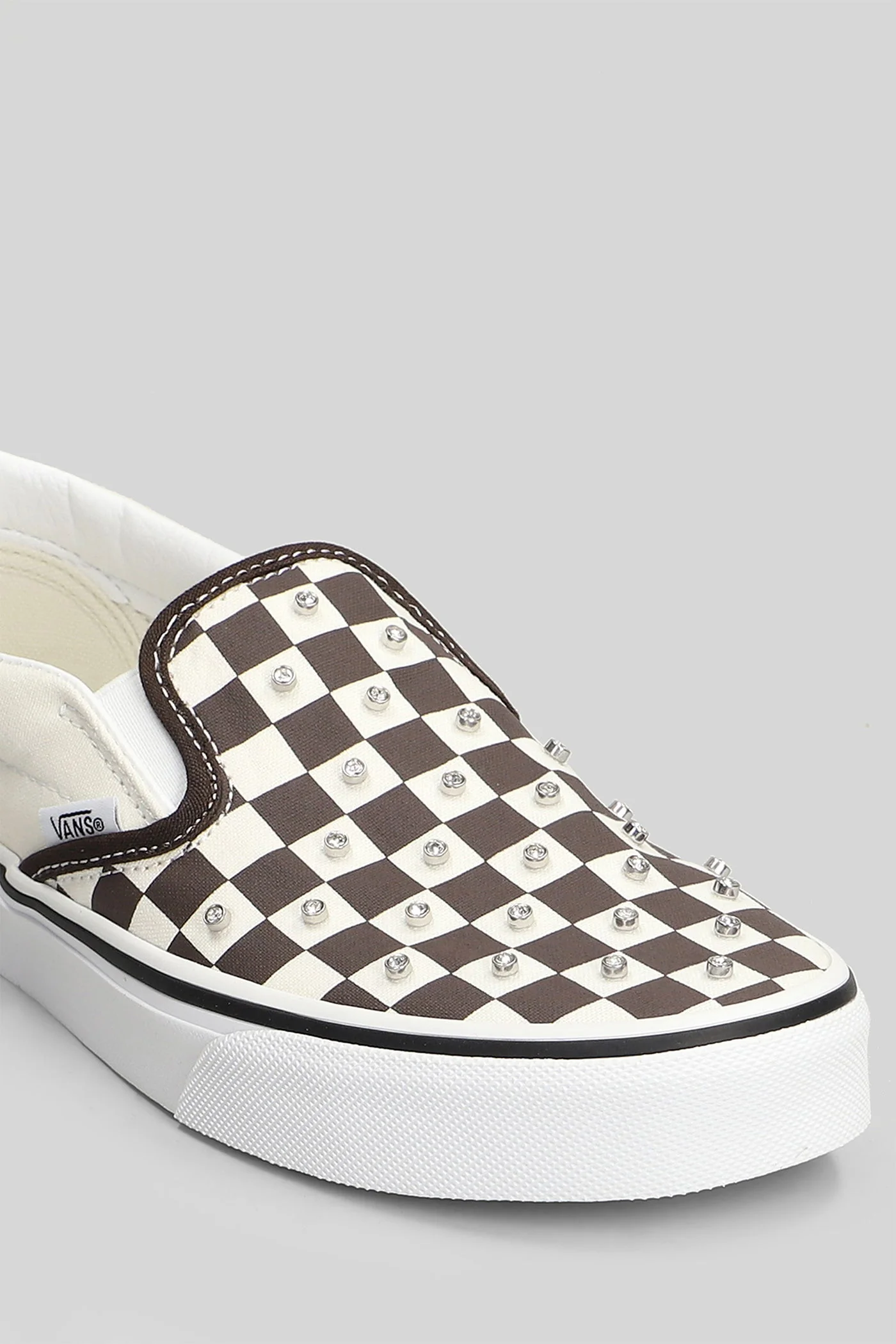 Classic slip on Sneakers in beige canvas - Image 40