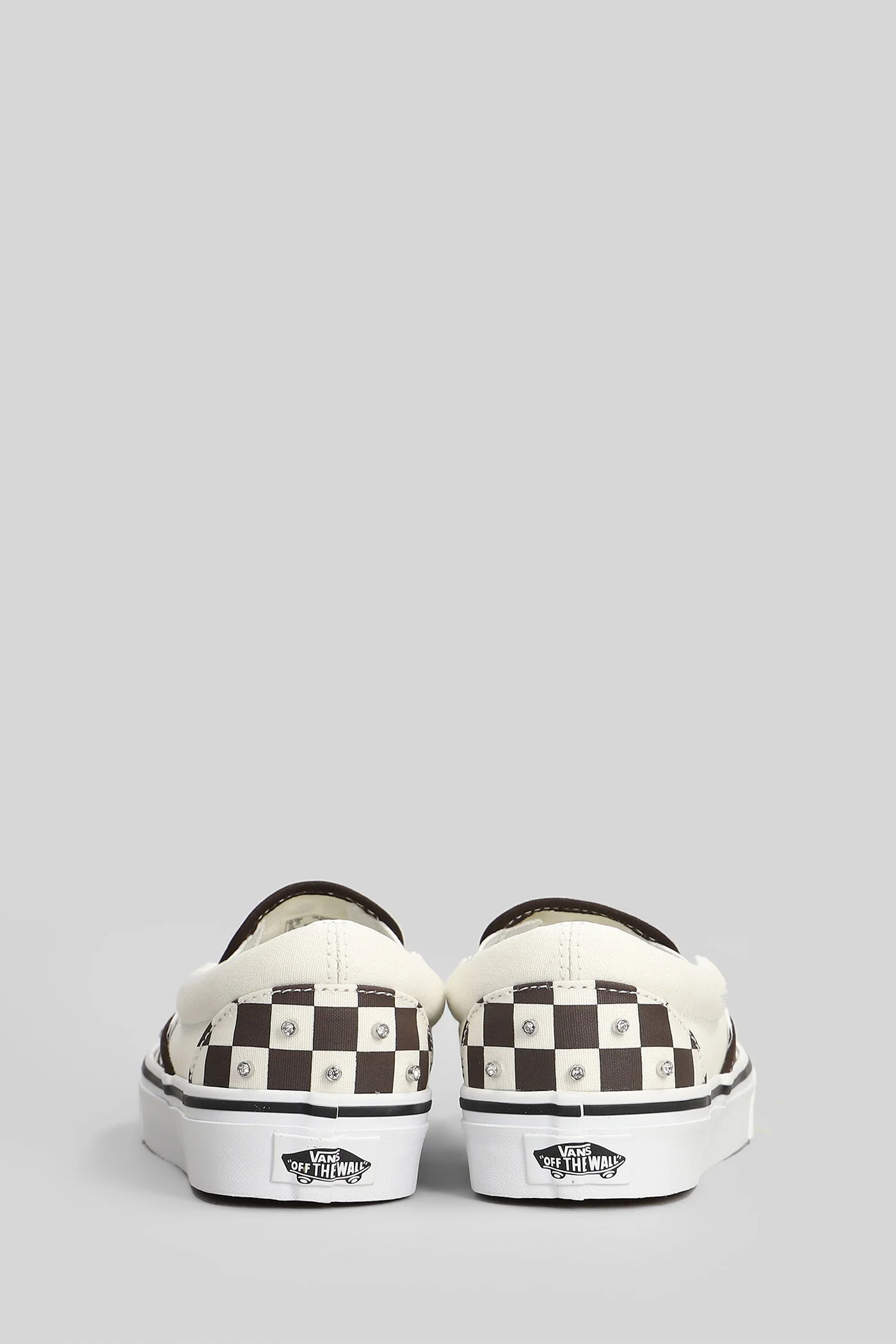 Classic slip on Sneakers in beige canvas - Image 44