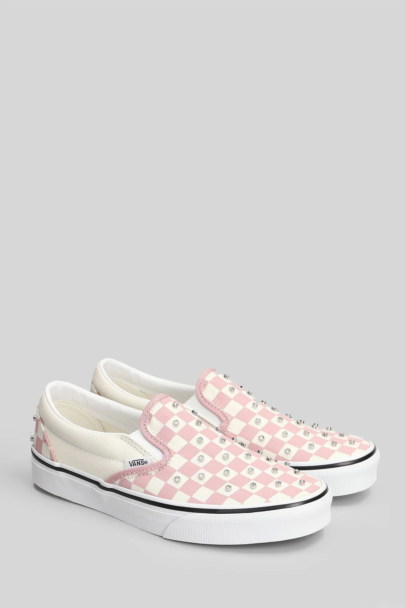 Classic slip on Sneakers in rose-pink cotton - Image 2