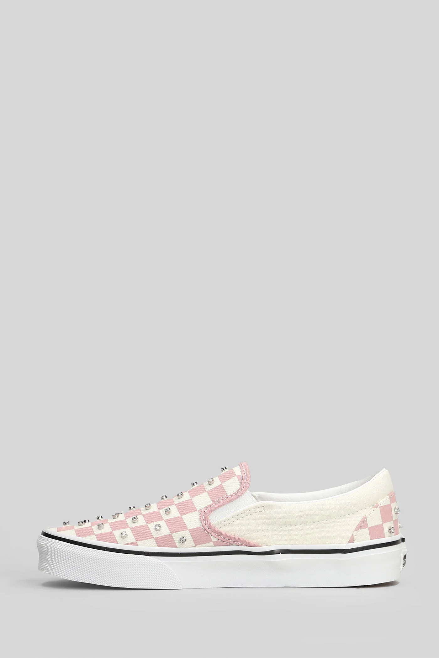 Classic slip on Sneakers in rose-pink cotton - Image 3