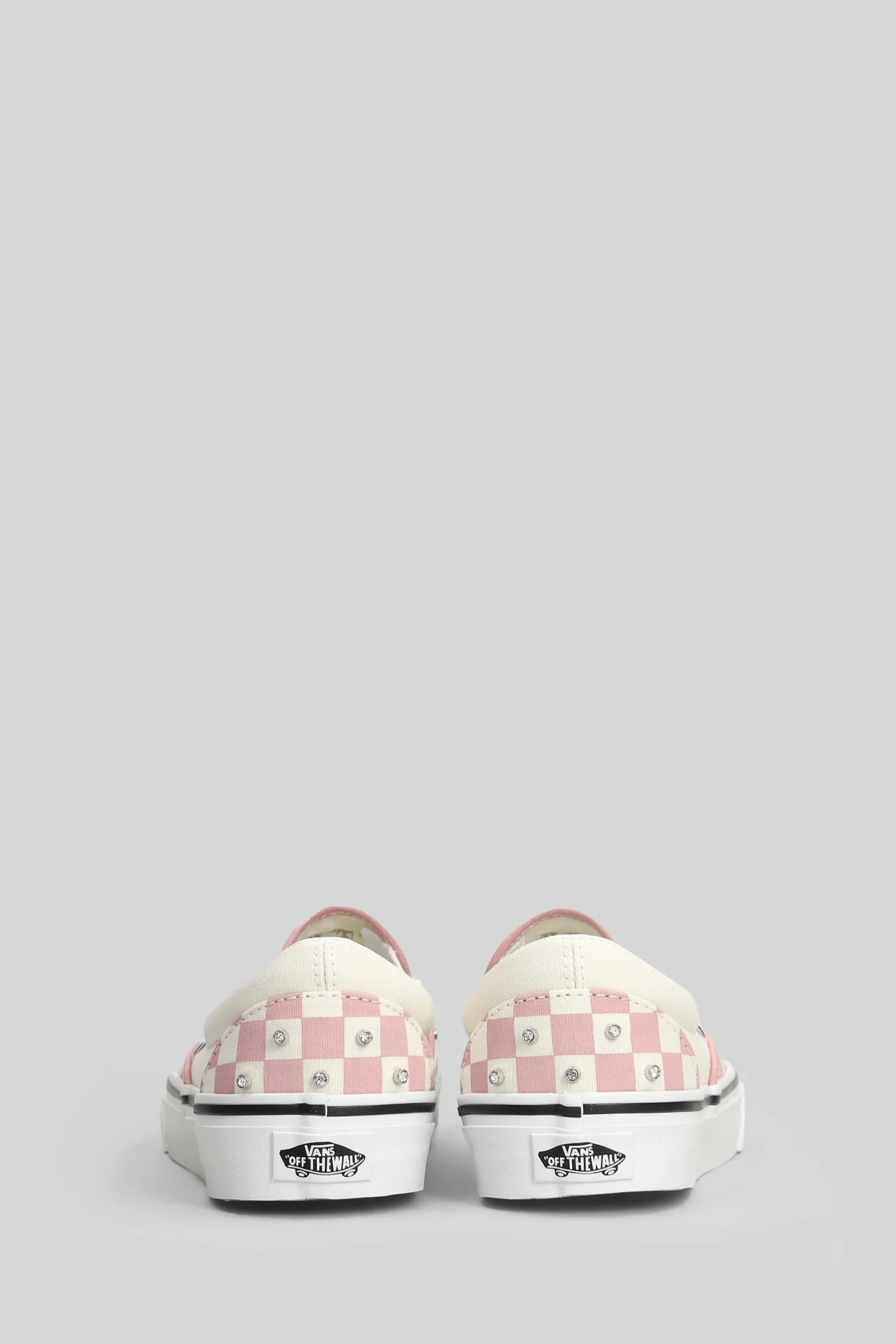 Classic slip on Sneakers in rose-pink cotton - Image 4
